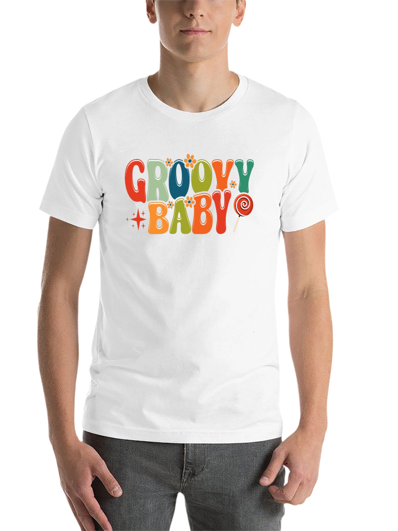 Black Groovy Baby Retro T-Shirt view 14