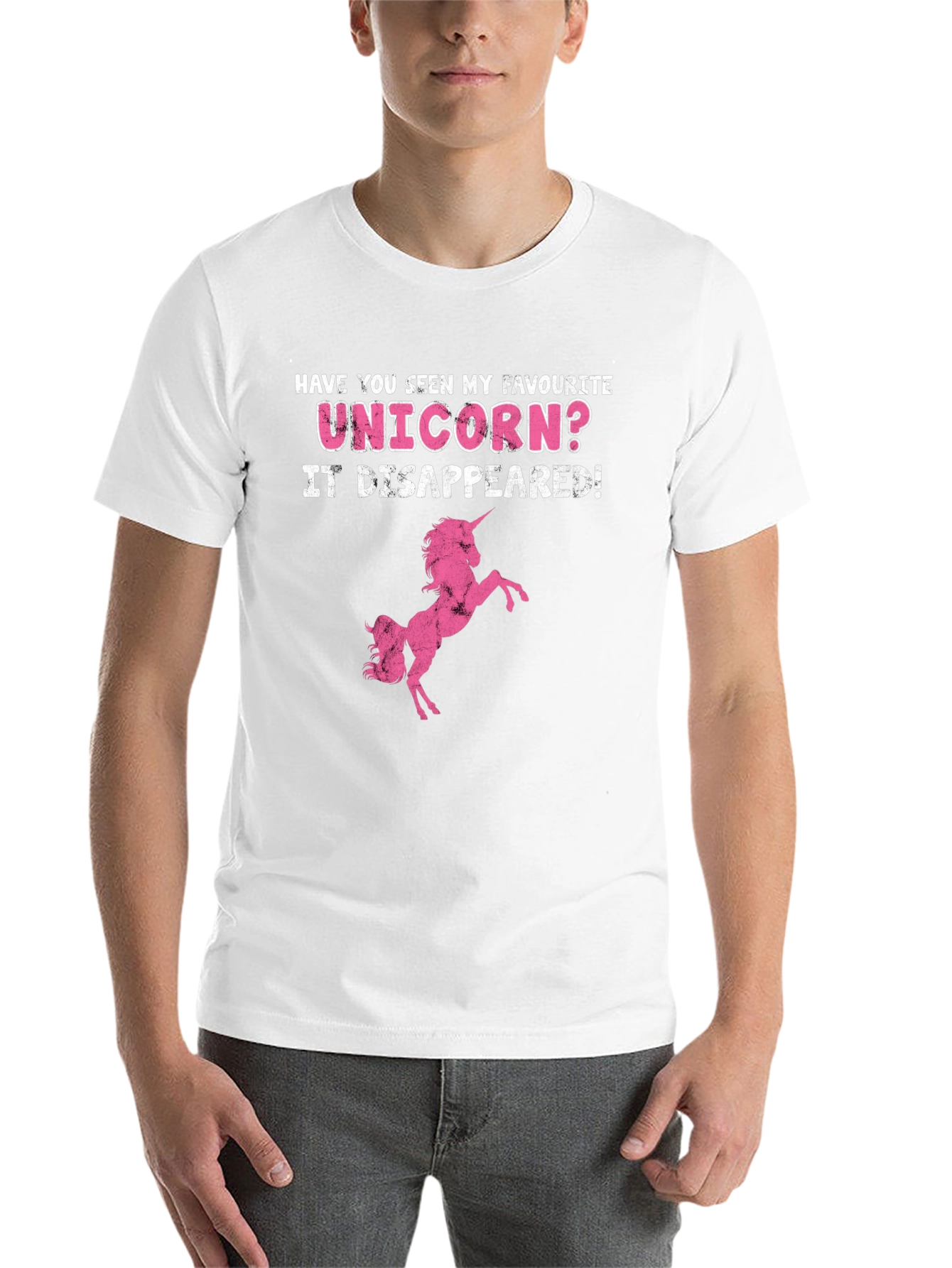 Black Unicorn Disappeared Graphic Tee - Humor Shirt view 14