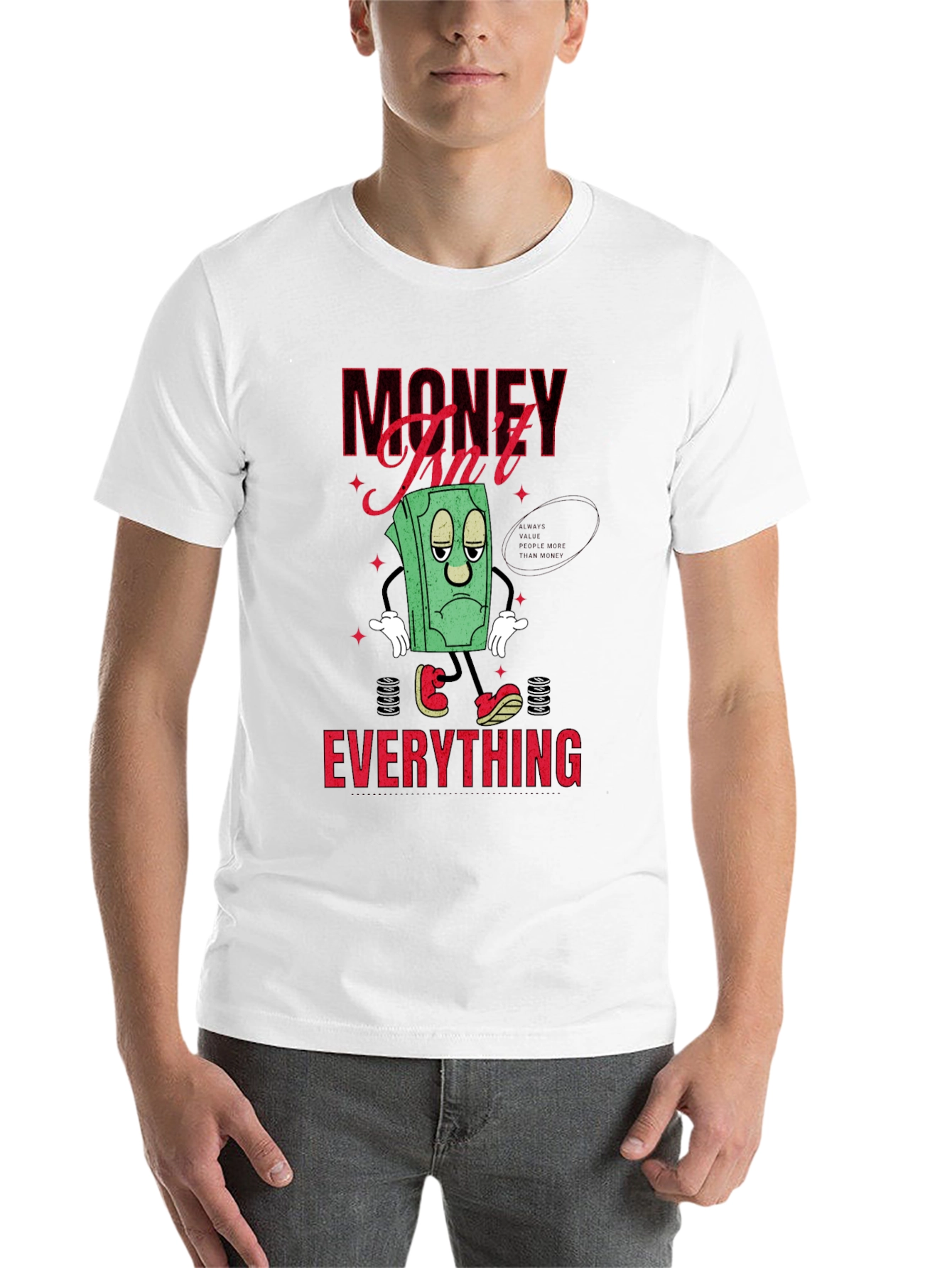 Black Money Isn't Everything Graphic T-Shirt view 14