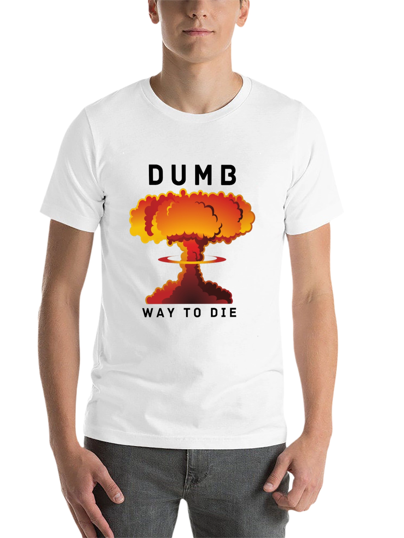 Black Dumb Way to Die T-Shirt view 14