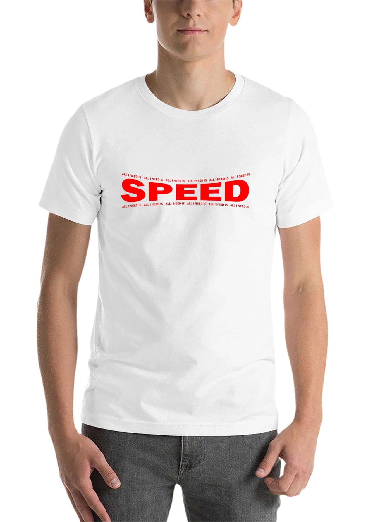 Black All I Need Is Speed T-Shirt - Black Graphic Tee view 14