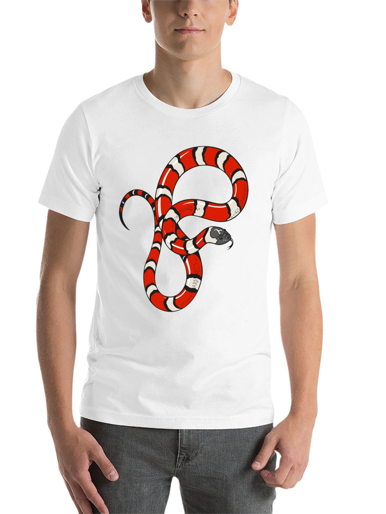 Black Snake Graphic Tee - Bold Reptile Design view 14