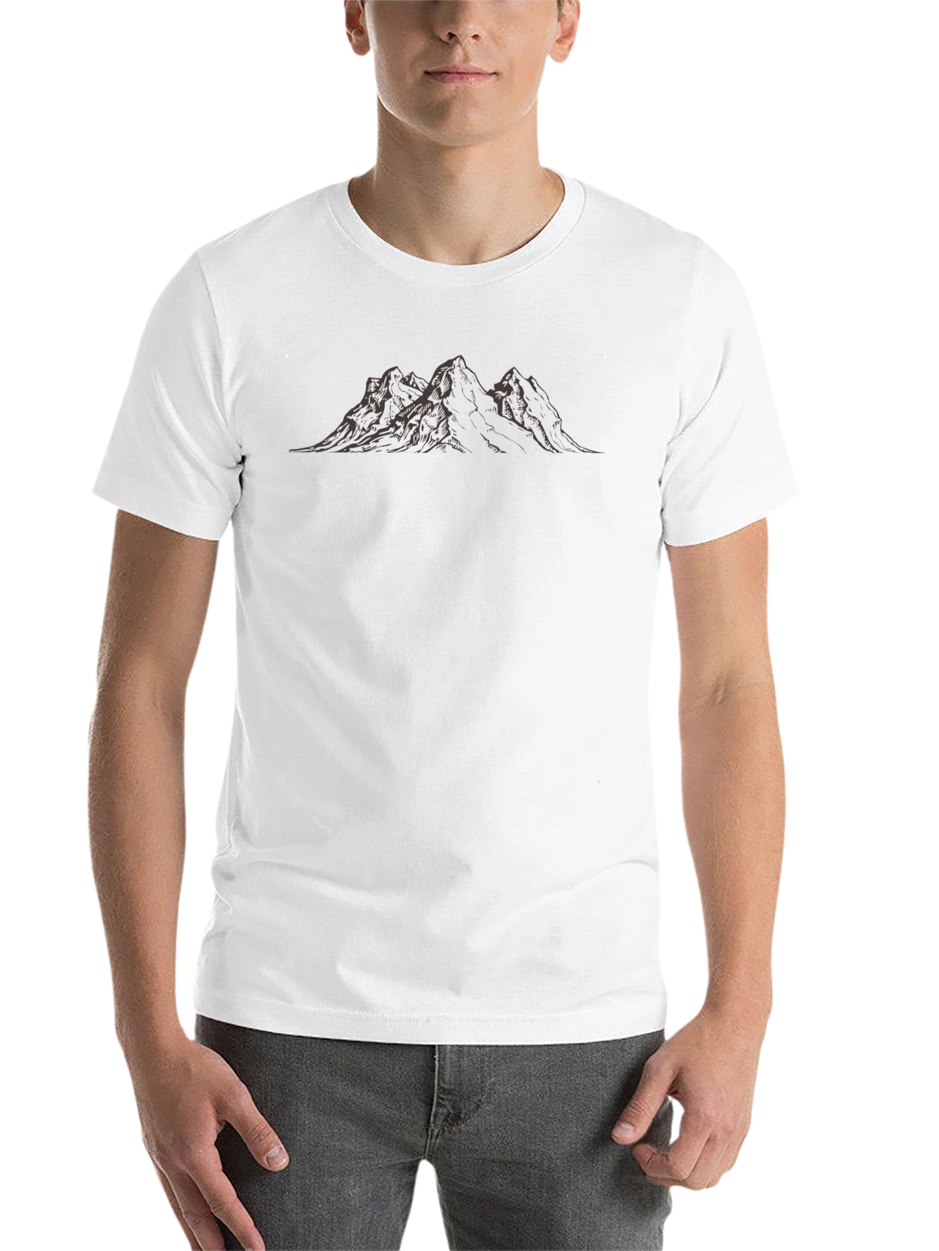 Black Mountain Graphic Black T-Shirt view 14