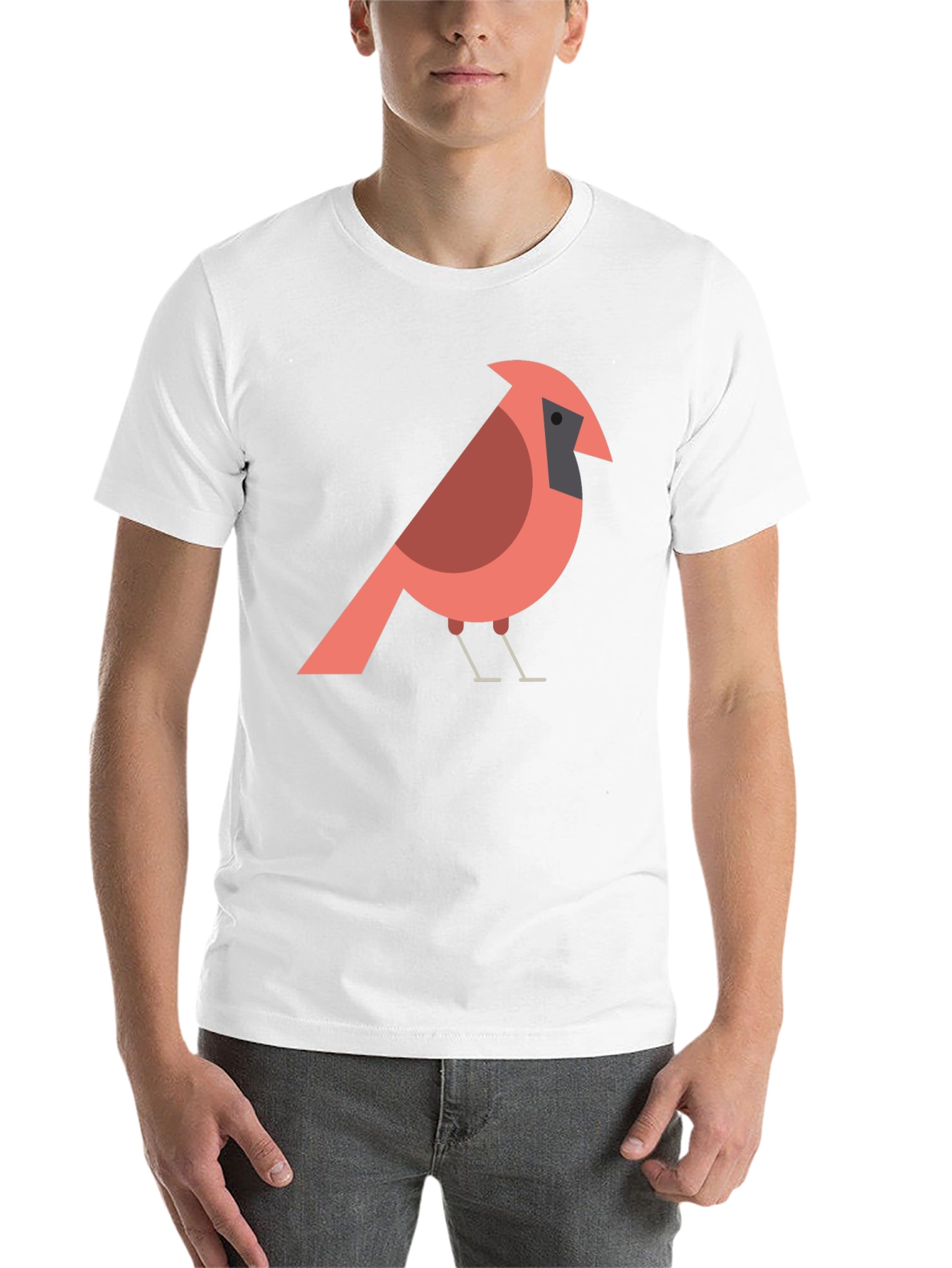 Black Cardinal Bird Graphic T-Shirt - Casual Cotton Tee view 14