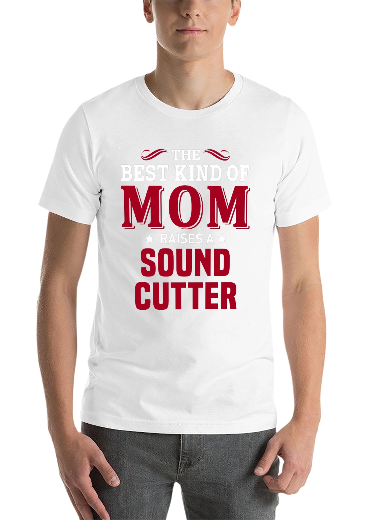 Black Best Kind of Mom T-Shirt - Sound Cutter view 14