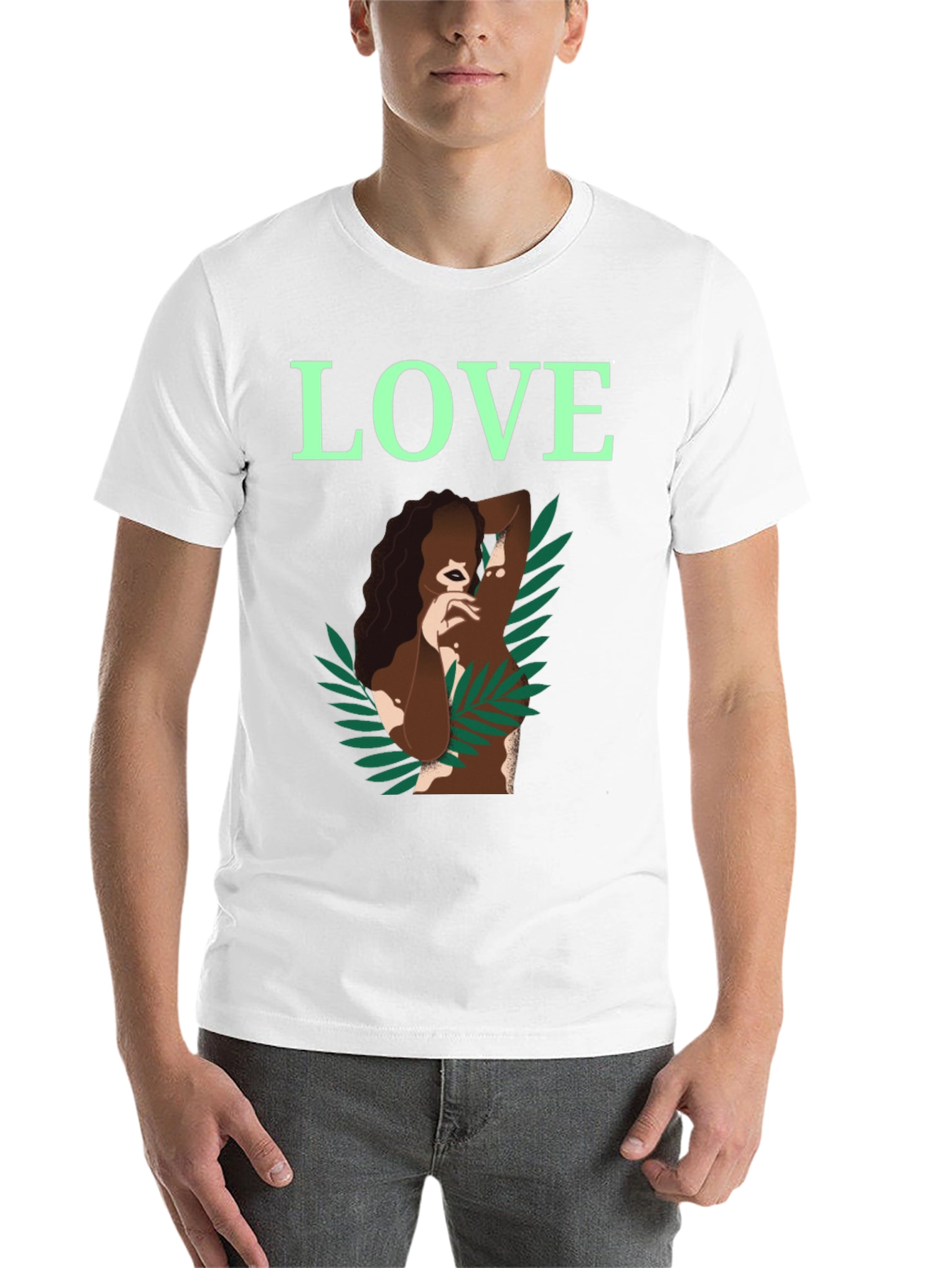 Black LOVE Graphic T-Shirt - Vitiligo Awareness view 14