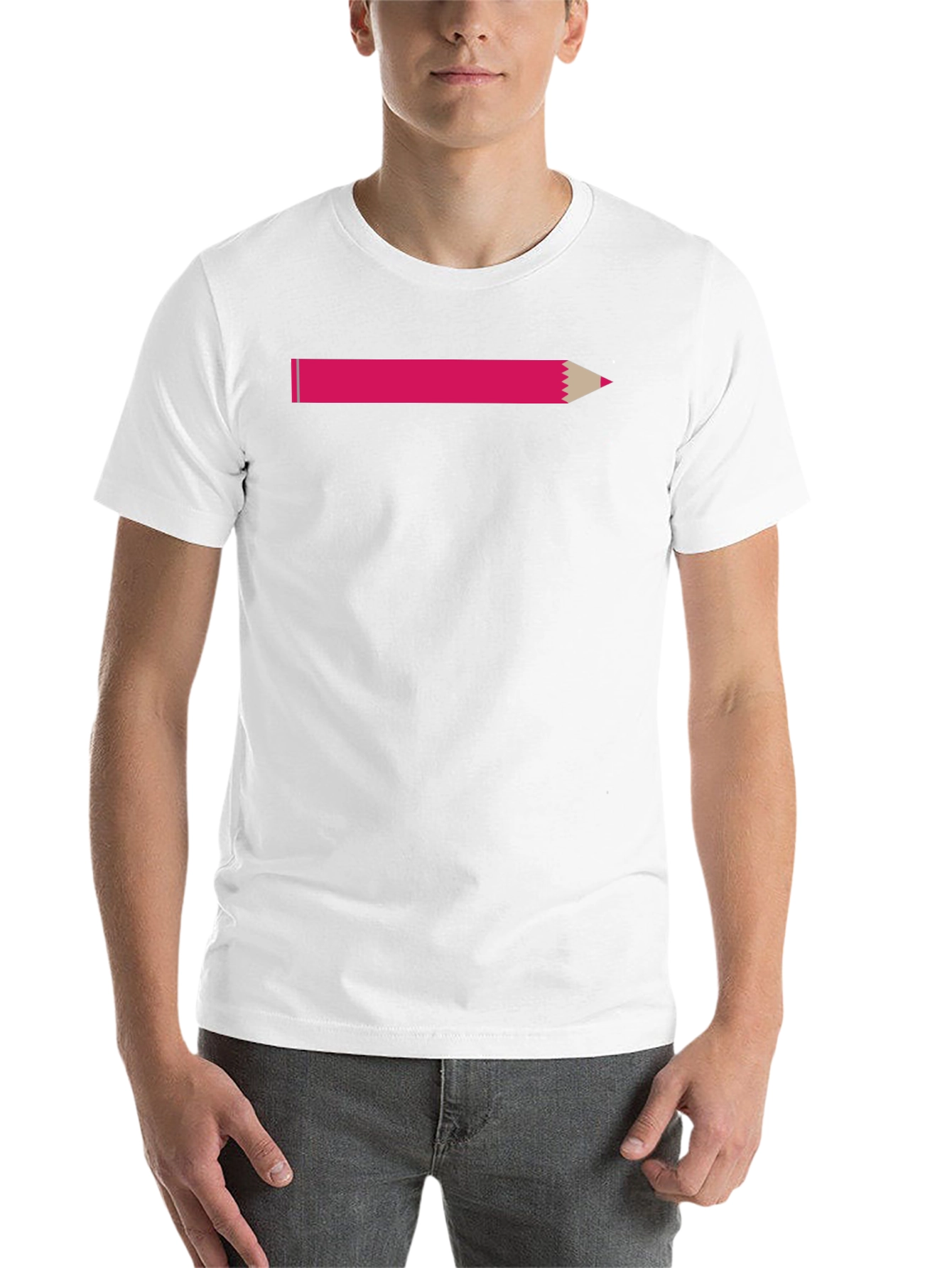 Black Pink Pencil Graphic T-Shirt - Casual Style view 14