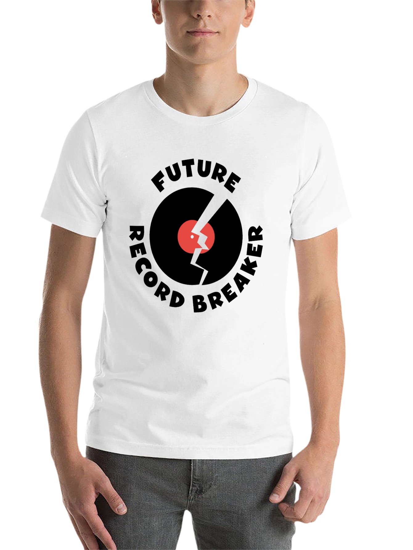 Black Future Record Breaker Graphic T-Shirt view 14