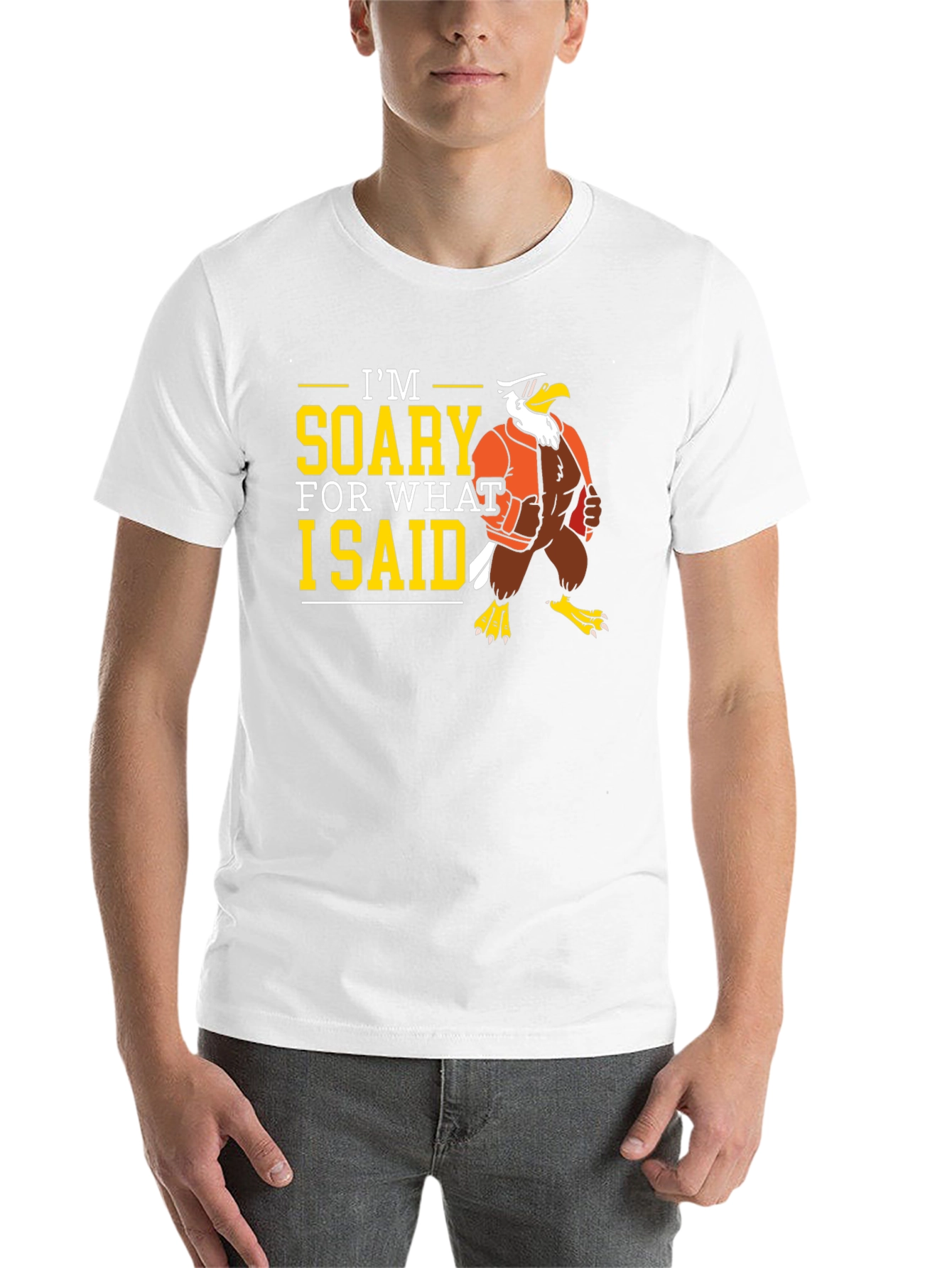 Black I'm Soary Funny Graphic T-Shirt view 14