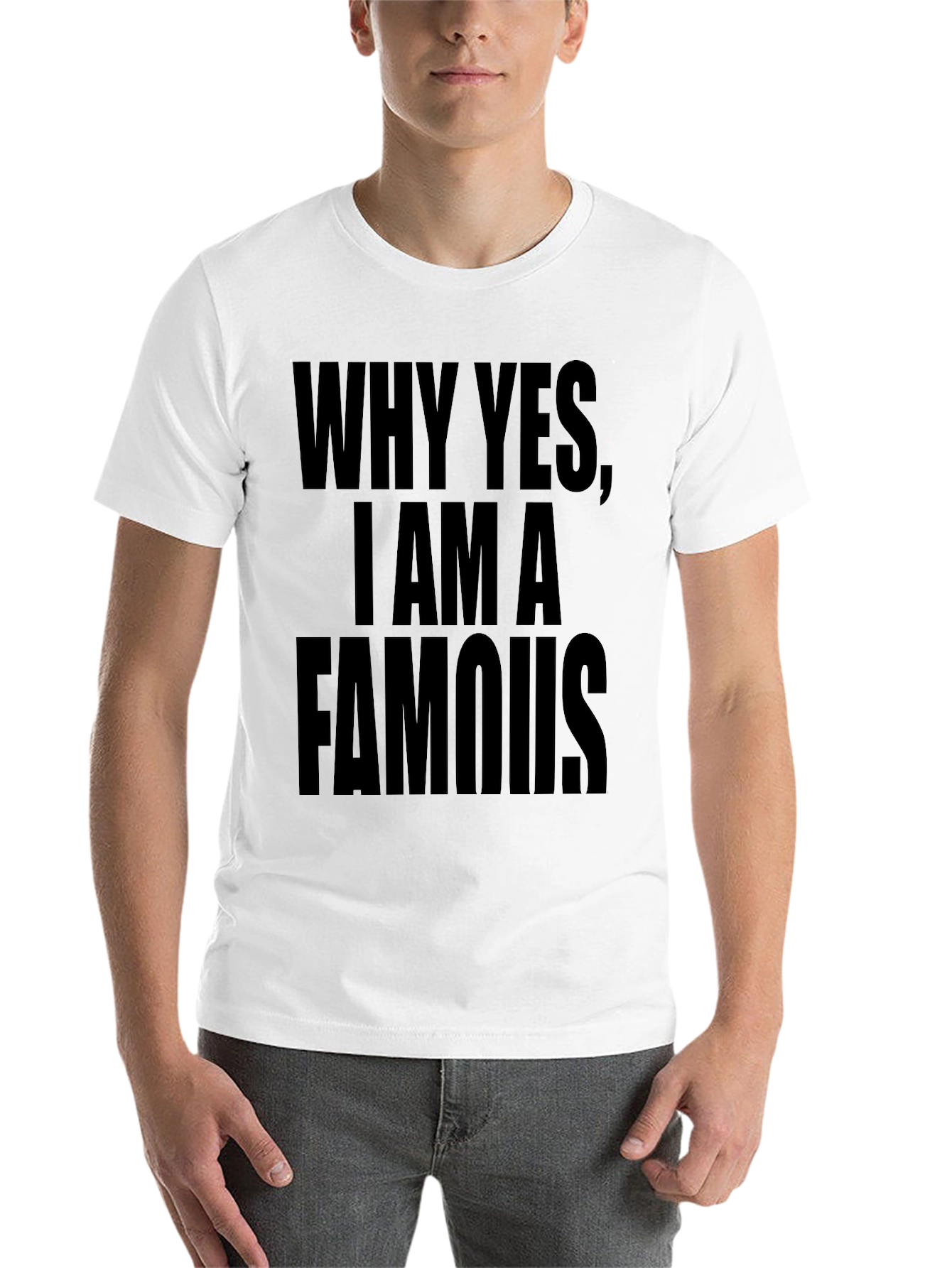 Black Funny Famous T-Shirt view 14