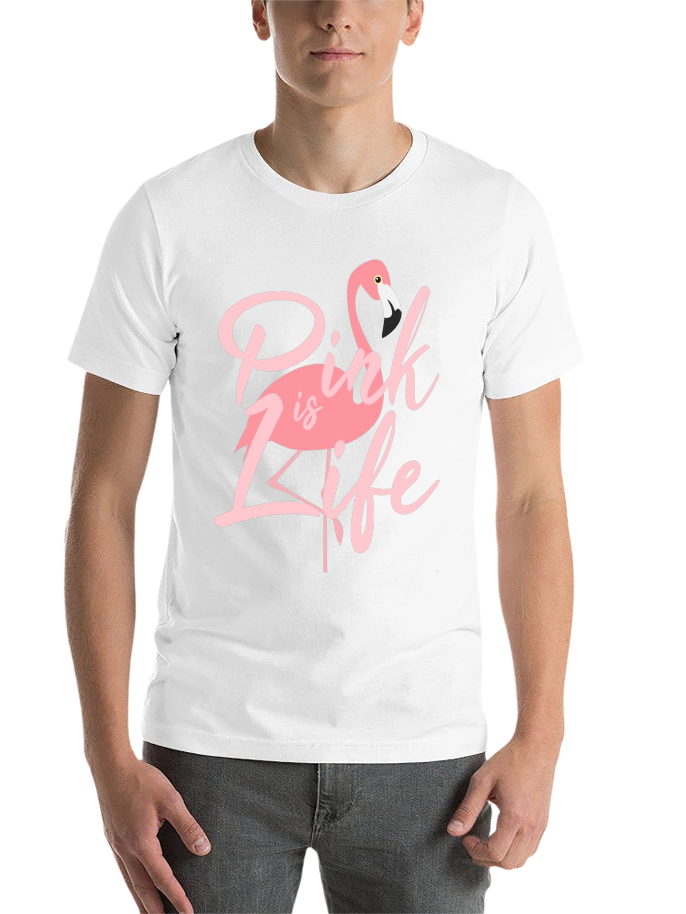 Black Pink is Life Graphic T-Shirt - Flamingo Tee view 14
