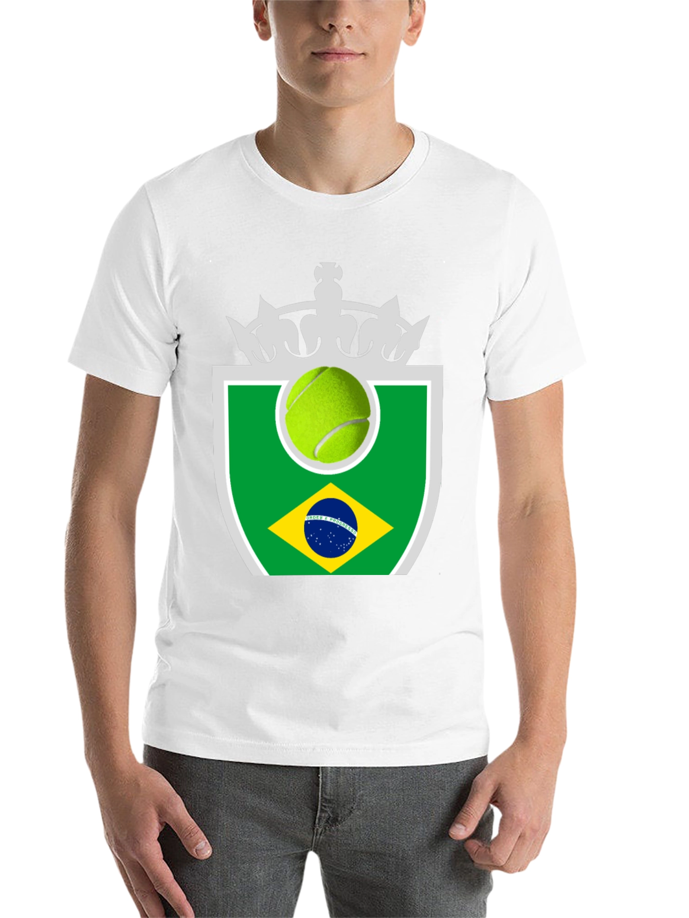 Black Brazil Tennis T-Shirt view 14