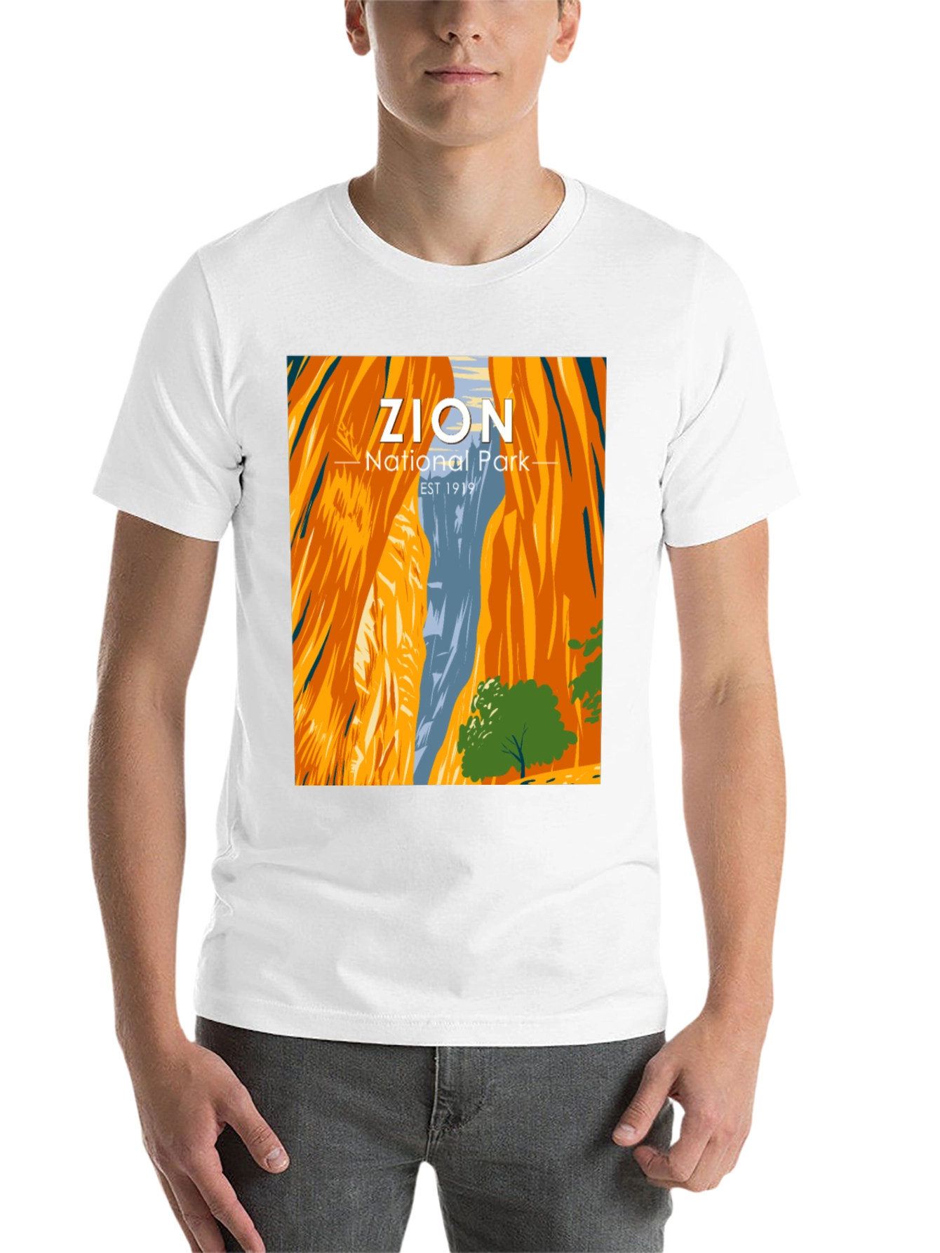 Black Zion National Park Graphic Tee view 14