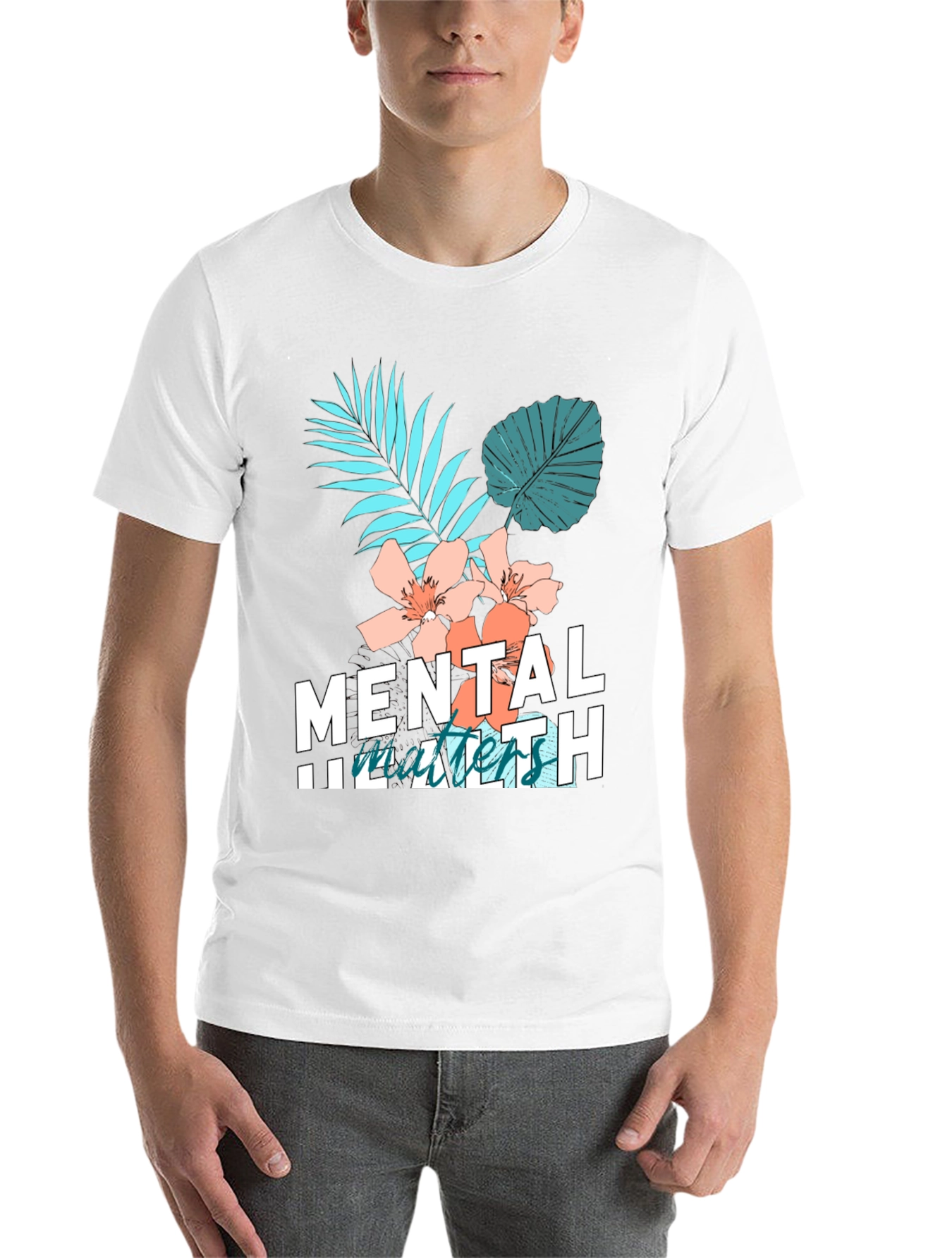 Black Mental Health Matters Graphic Tee, Black view 14