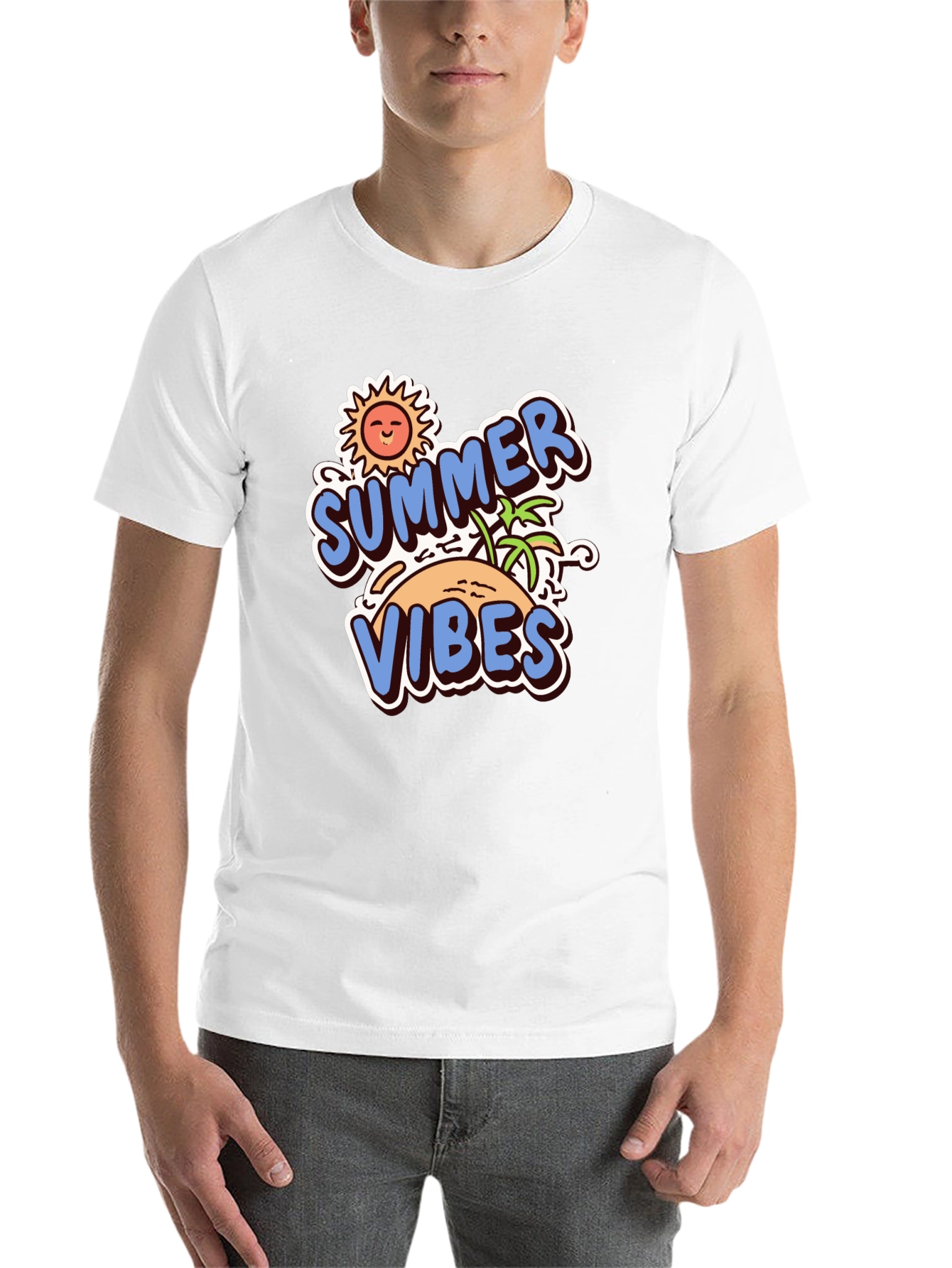 Black Summer Vibes Graphic Tee view 14