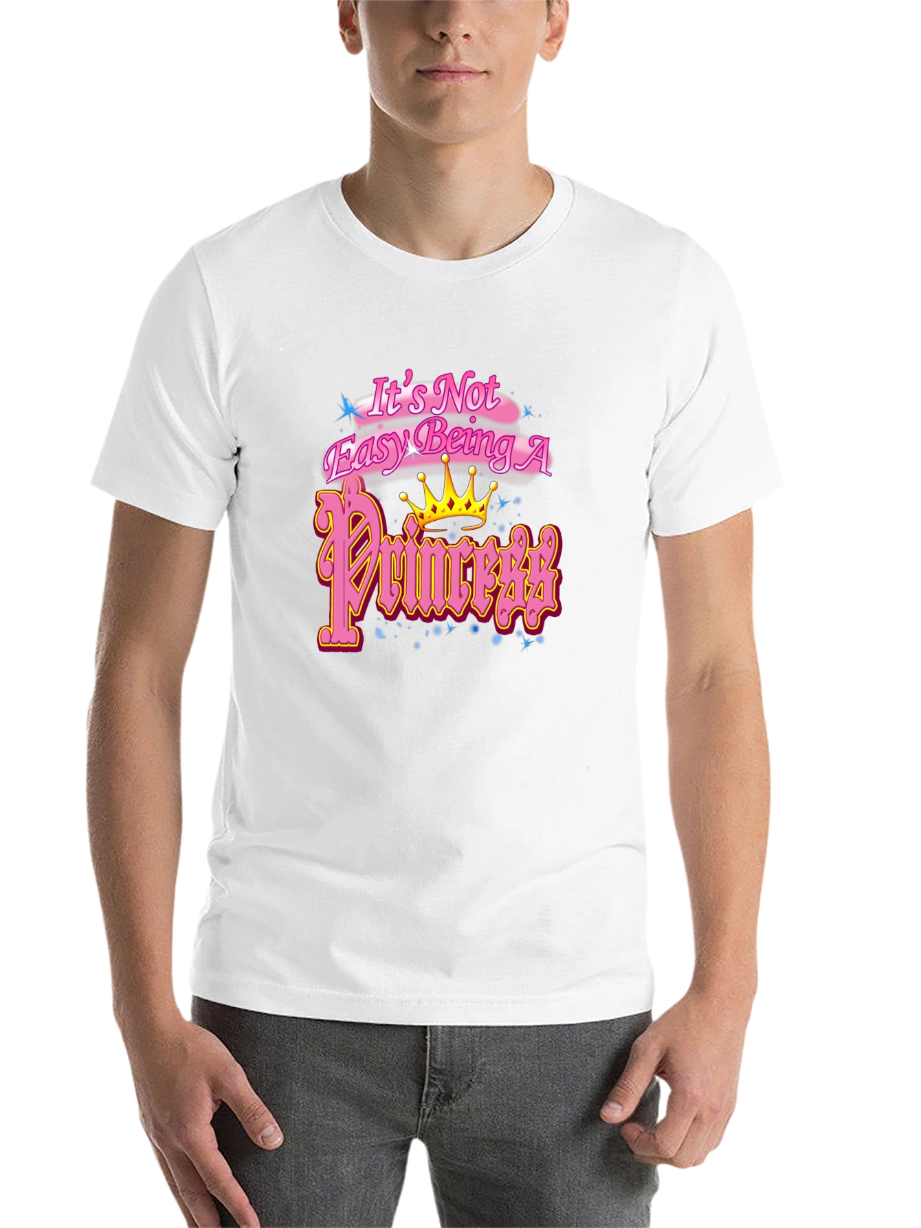 Black It's Not Easy Being A Princess Black T-Shirt view 14