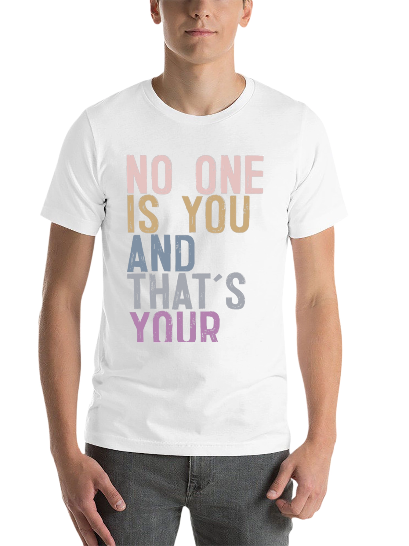 Black Inspirational Graphic Tee - Be You view 14