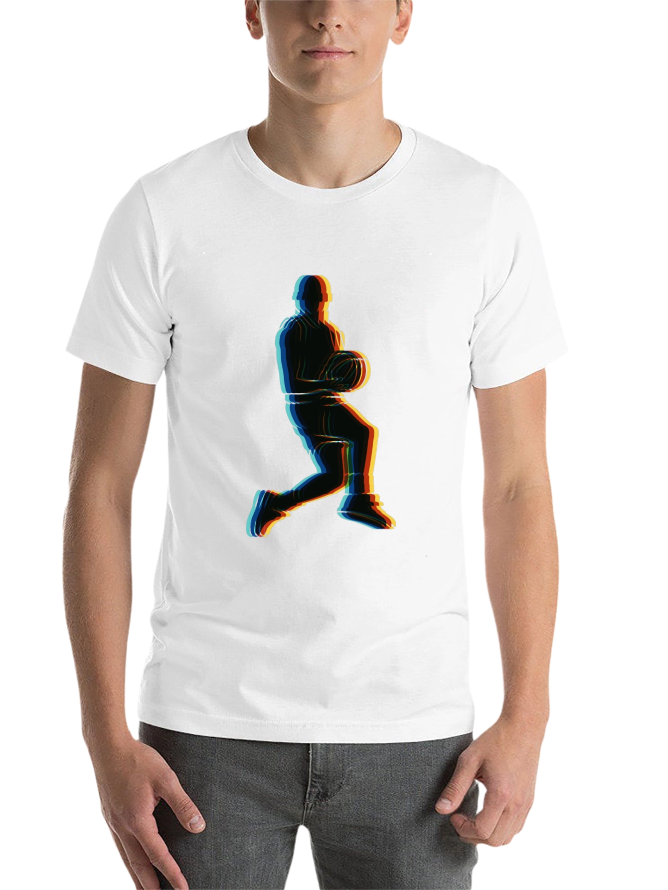 Black Basketball Player Graphic Tee - Retro Style view 14