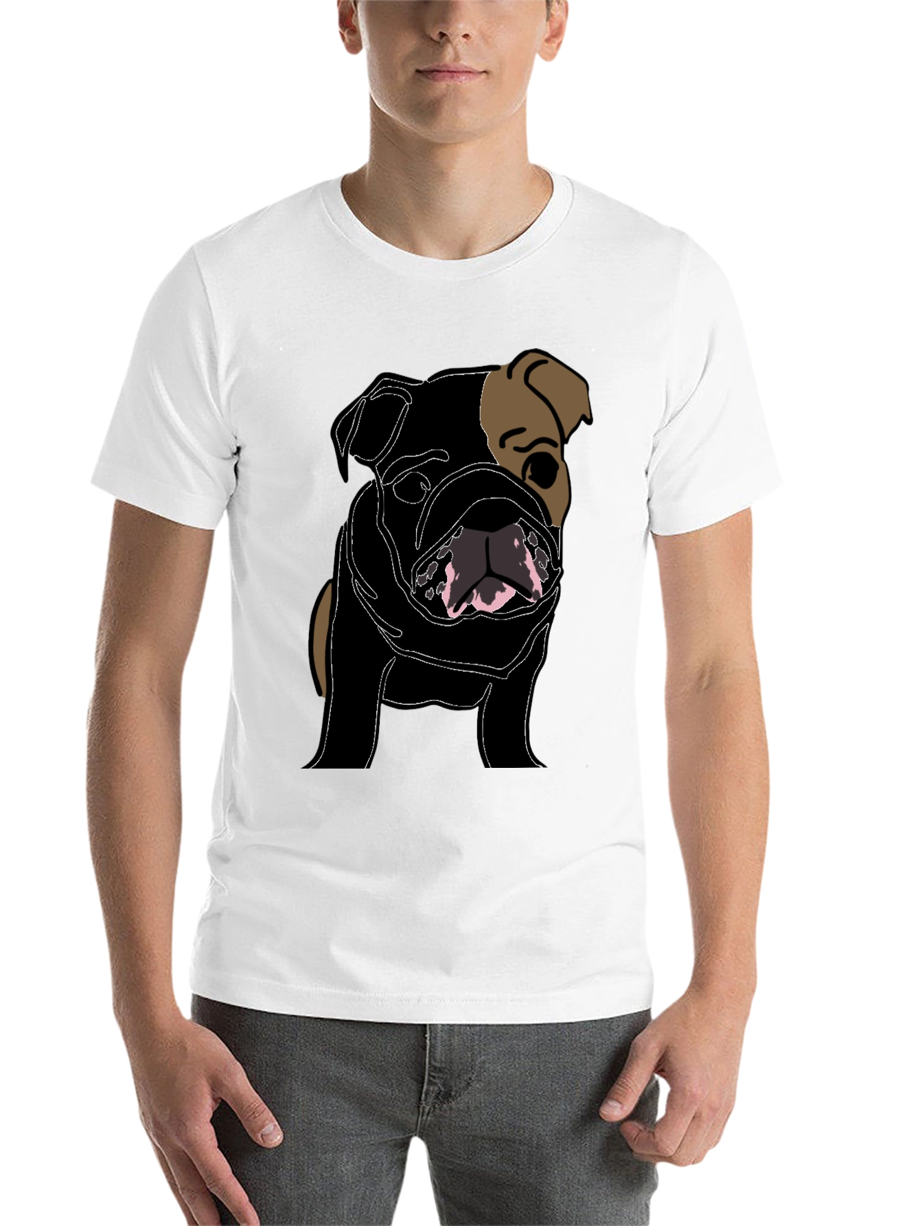 Black Bulldog Graphic Tee - Stylish Dog Lover's Shirt view 14