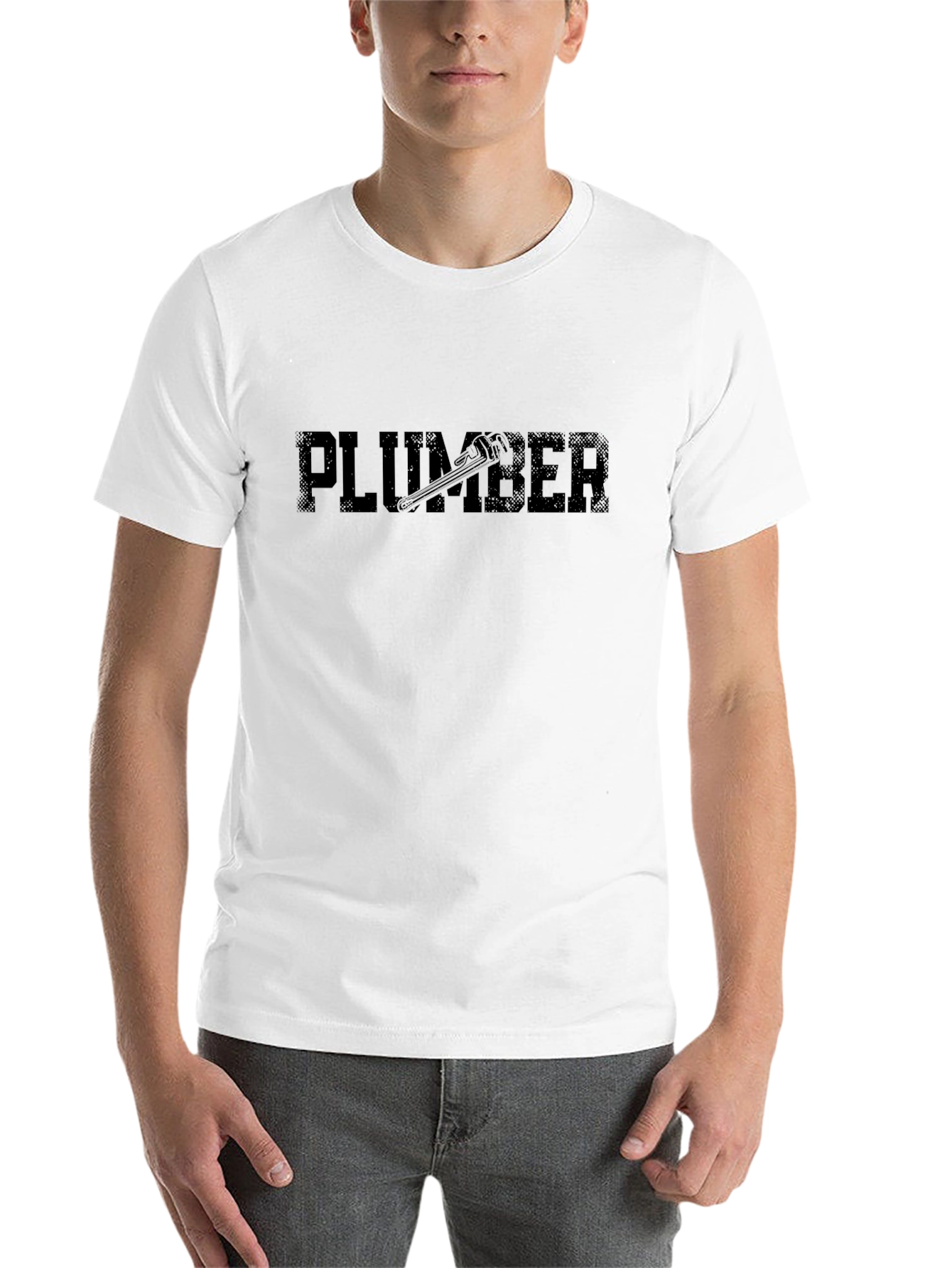 Black Plumber Graphic T-Shirt - Black view 14