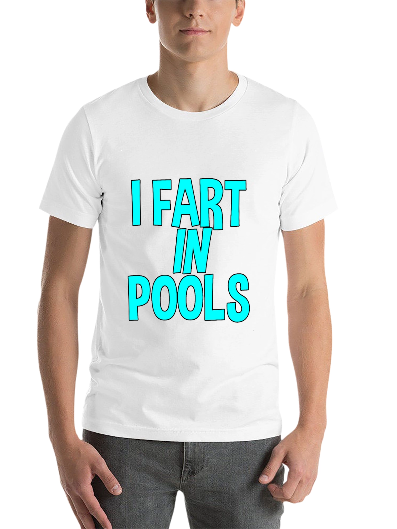 Black I Fart in Pools Graphic T-Shirt - Novelty Funny Tee view 14