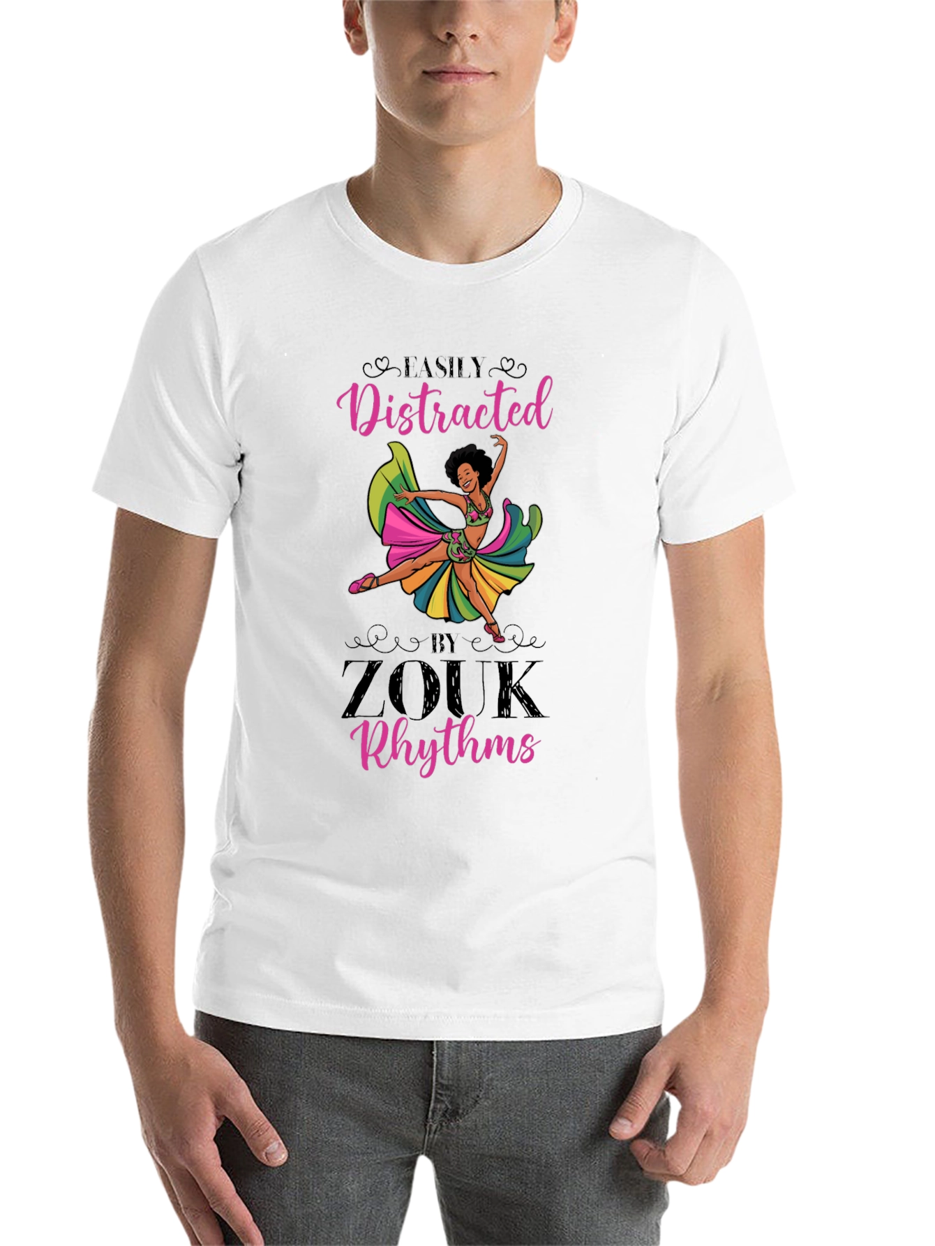 Black Zouk Rhythms Graphic Tee - Dance Lover view 14