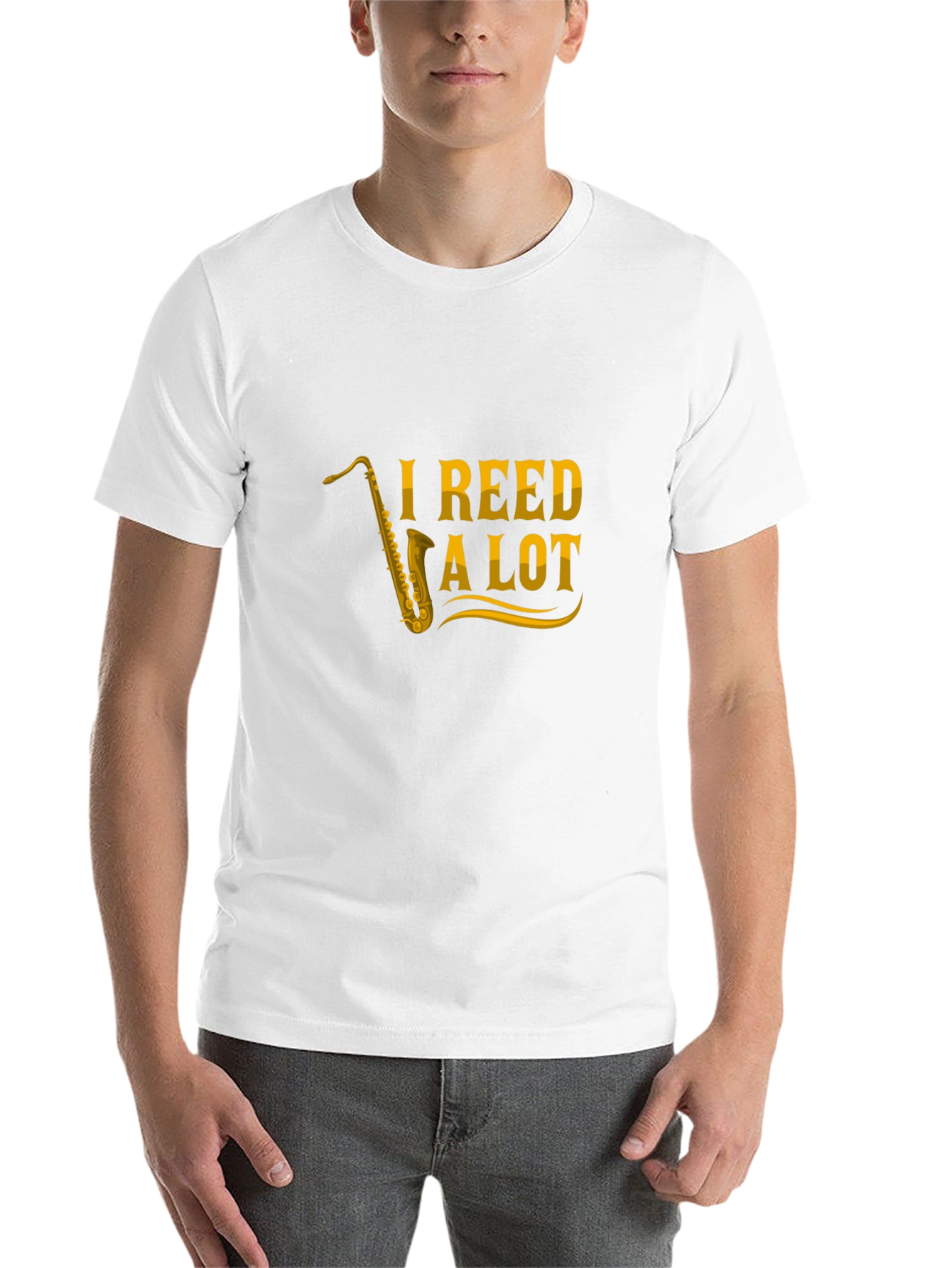 Black I Reed a Lot Saxophone T-Shirt - Black view 14