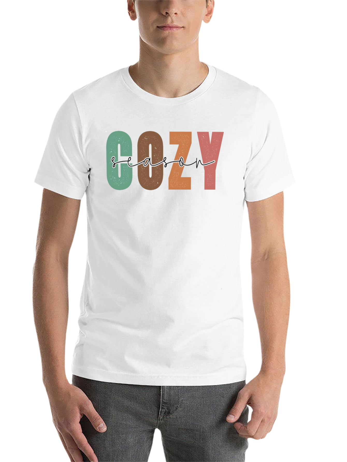 Black Cozy Season Graphic Tee - Stylish Comfort view 14