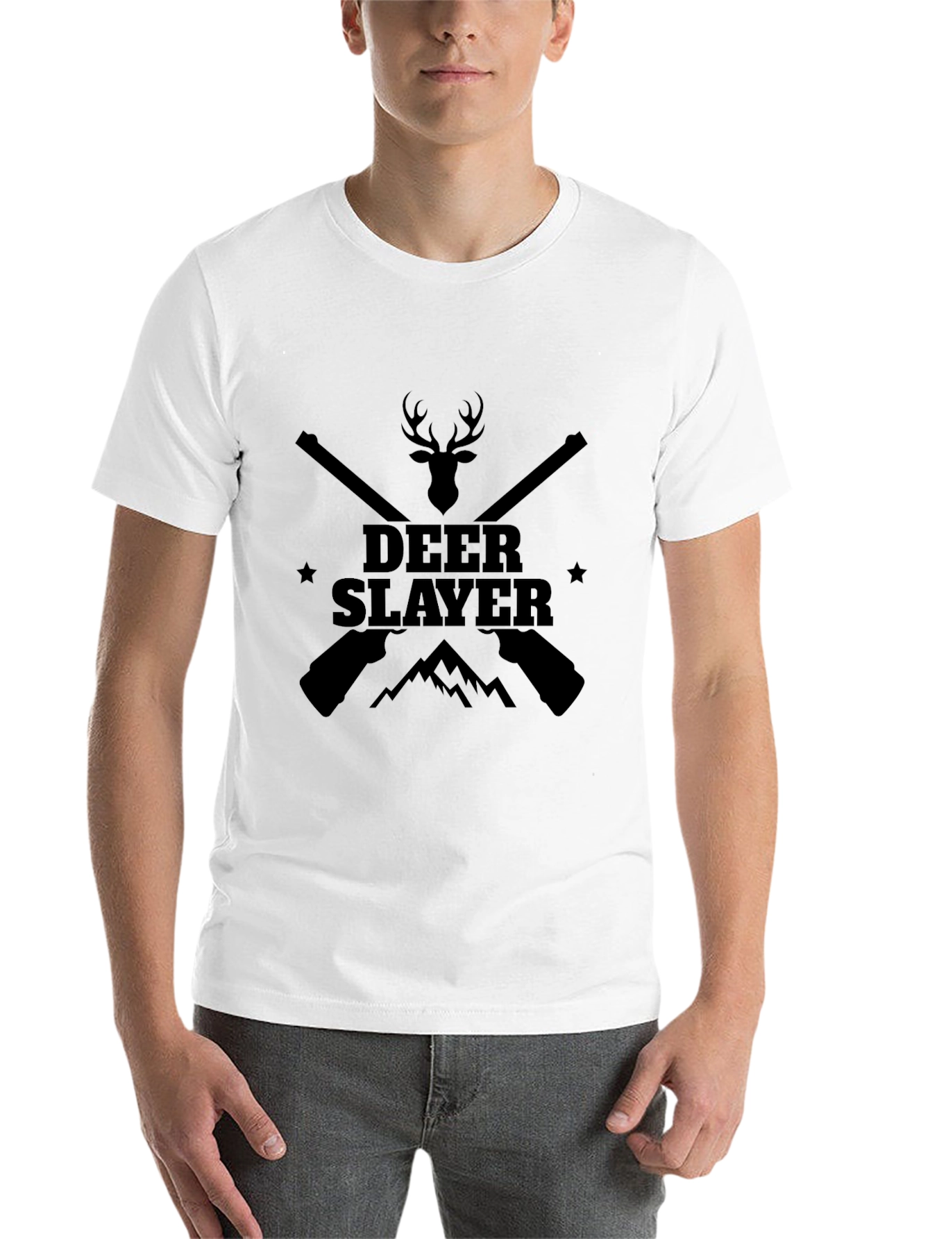 Deer Slayer Graphic T-Shirt - Hunting Tee - 14