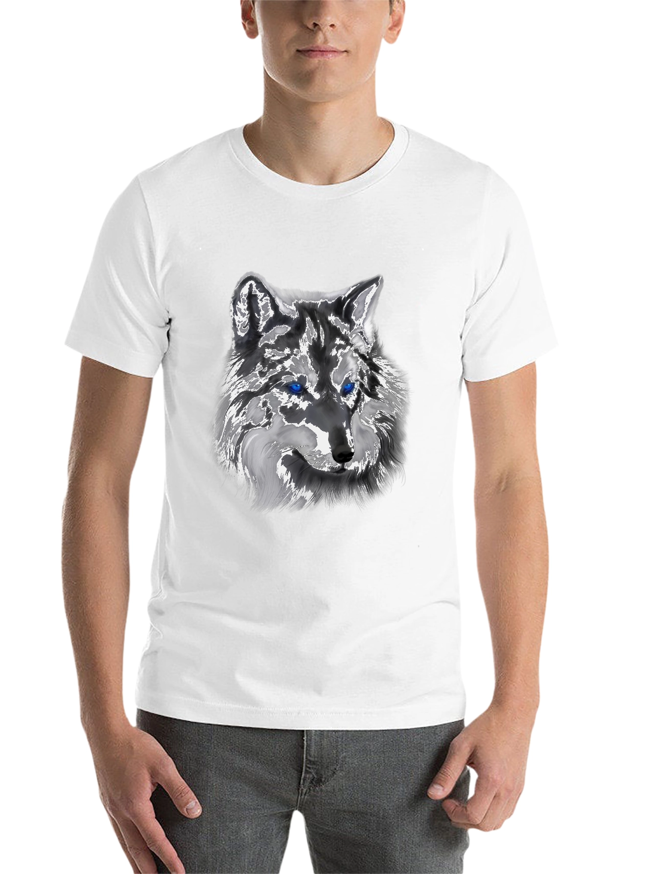 Black Wolf Graphic Tee - Black view 14