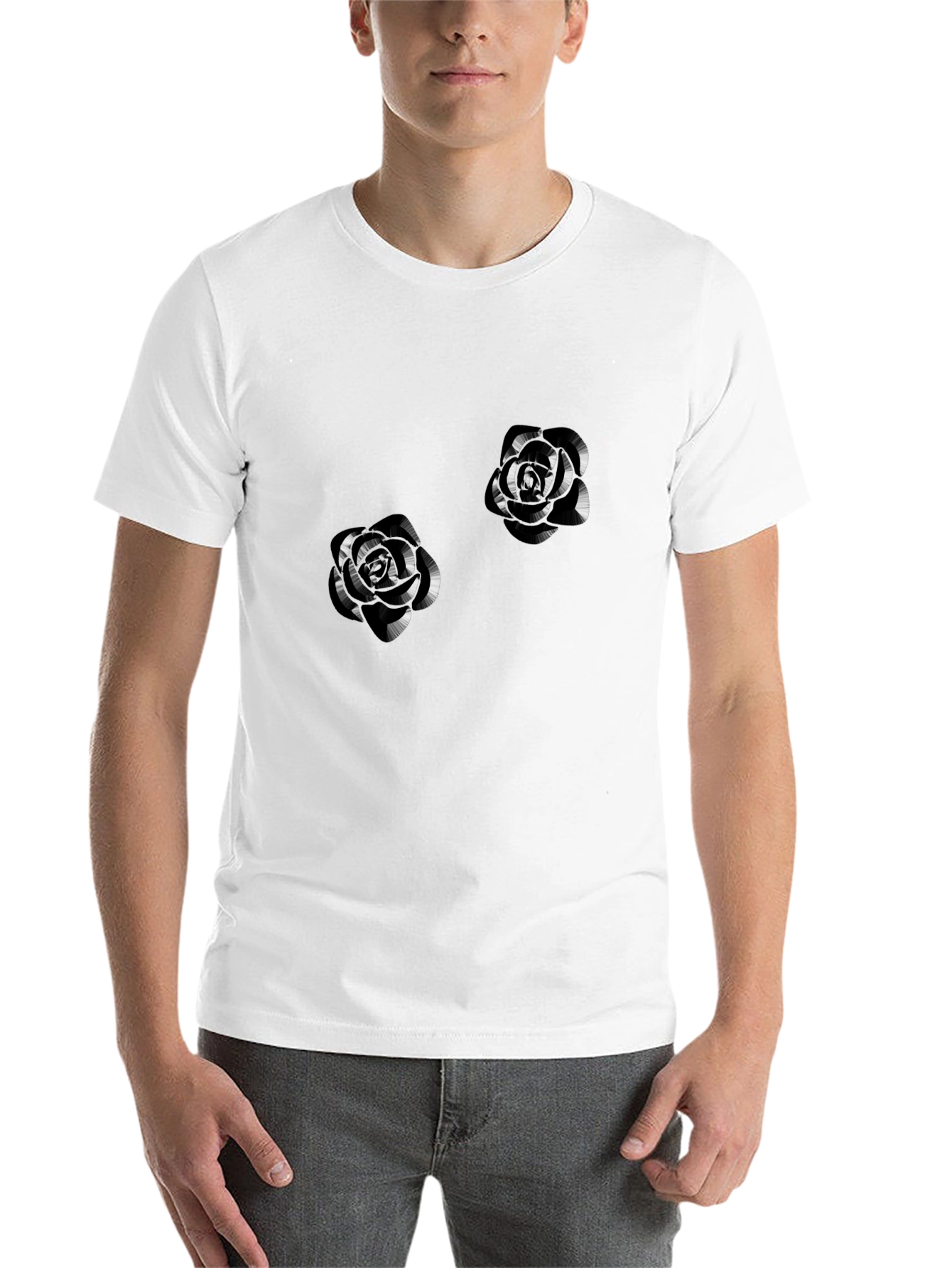 Black Rose Graphic Tee - Modern Style - 14