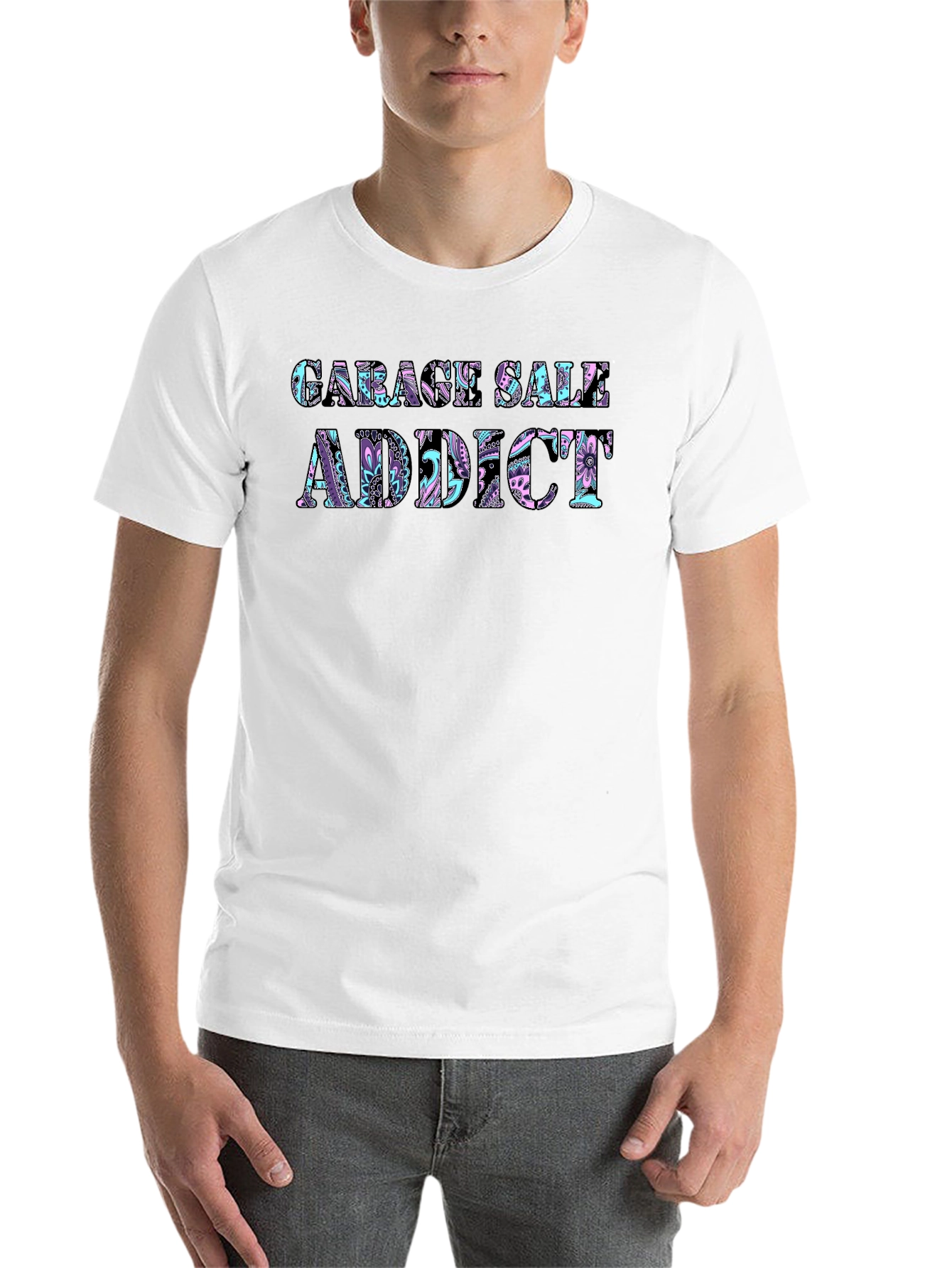 Garage Sale Addict T-Shirt - Unique Graphic Tee - 14