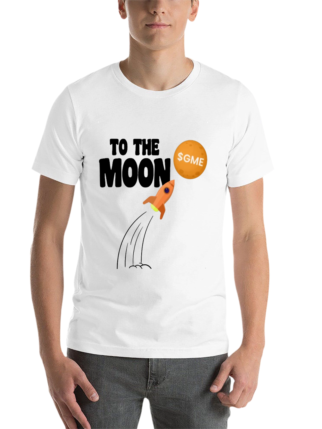 Black GME To The Moon Black T-Shirt view 14