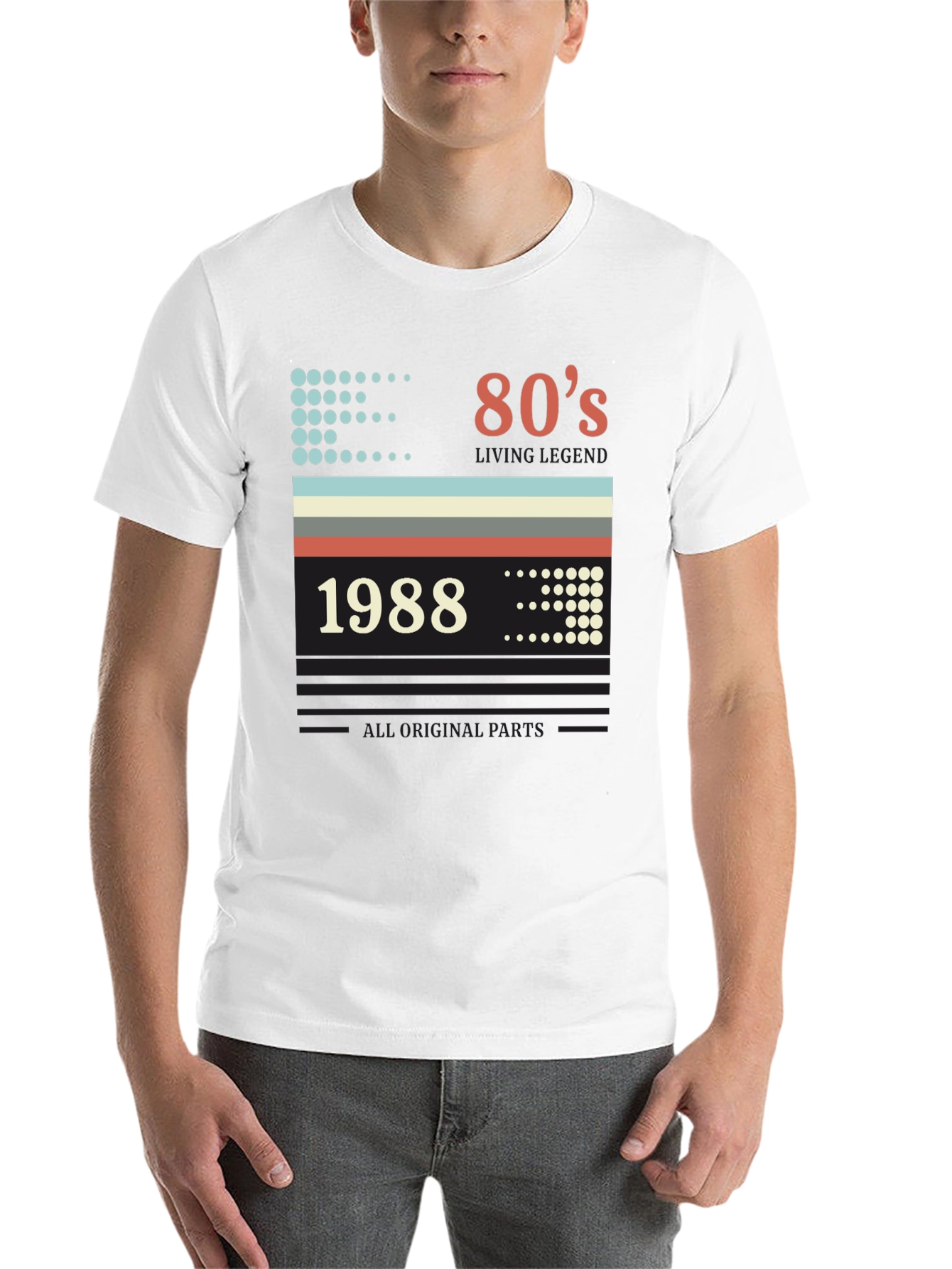 Black Vintage 1988 80s Legend T-Shirt view 14