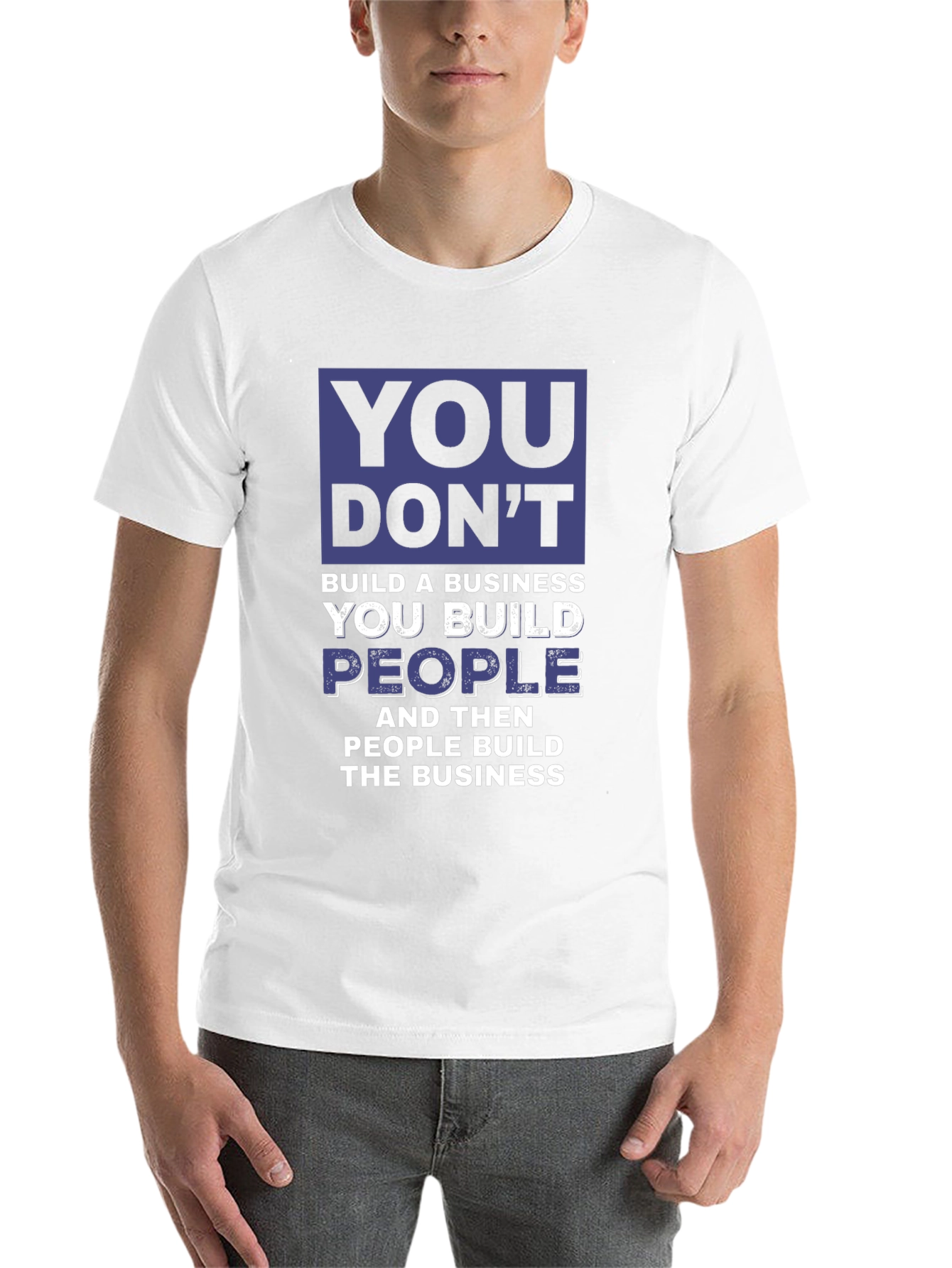 Black You Build People T-Shirt view 14