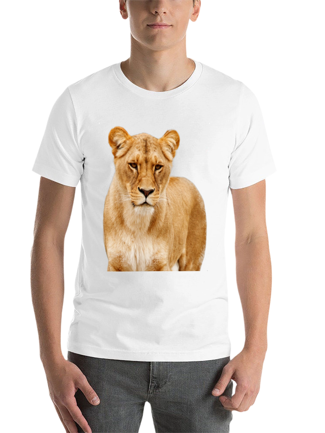 Black Lion Graphic Tee - Stylish Animal Print T-Shirt view 14