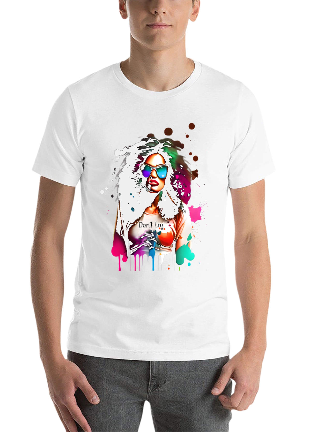 Black Colorful Woman Graphic Tee view 14