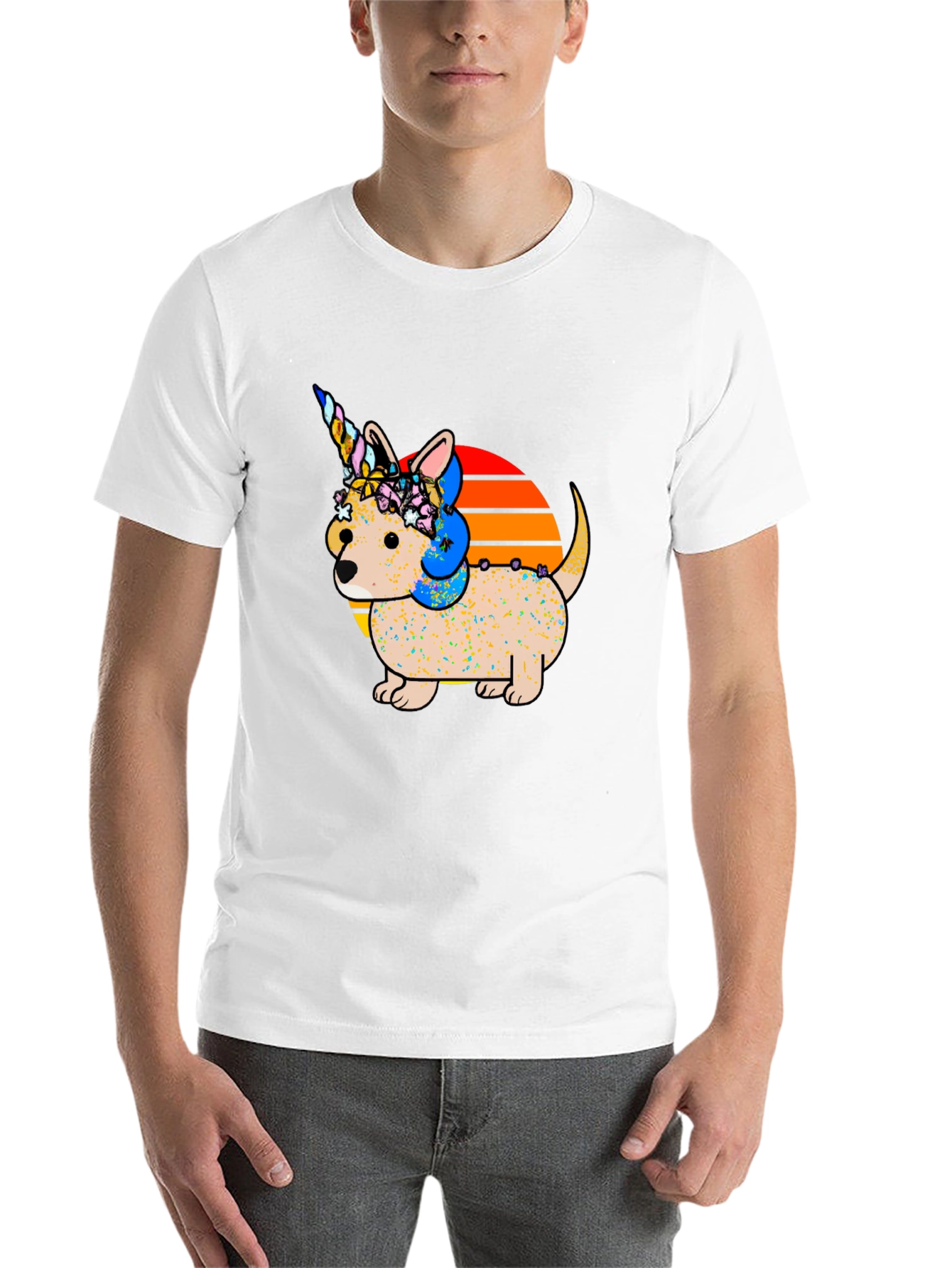 Unicorn Dog T-Shirt, Cute Pet Graphic Tee - 14