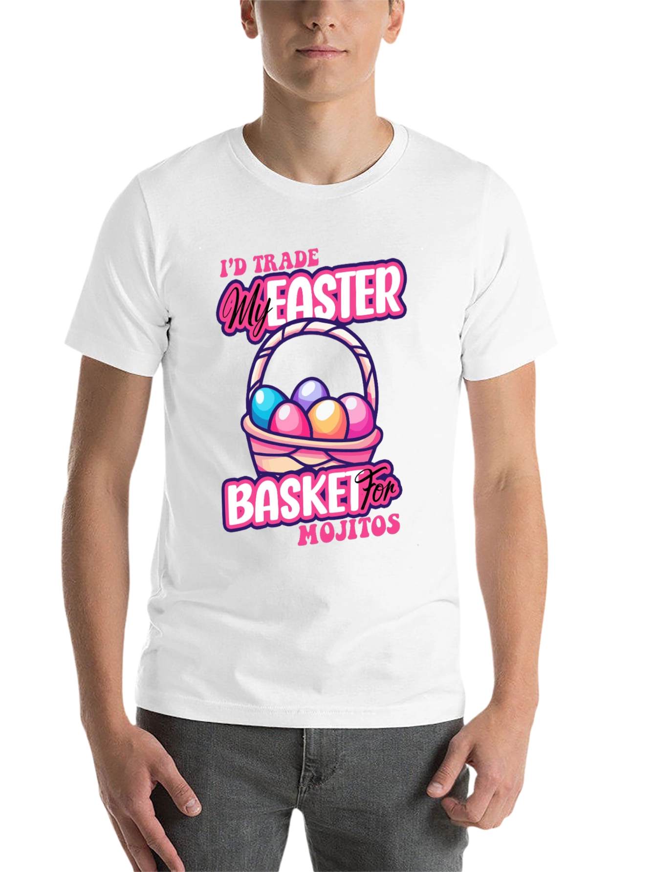 Black Easter Mojito Basket T-Shirt view 14
