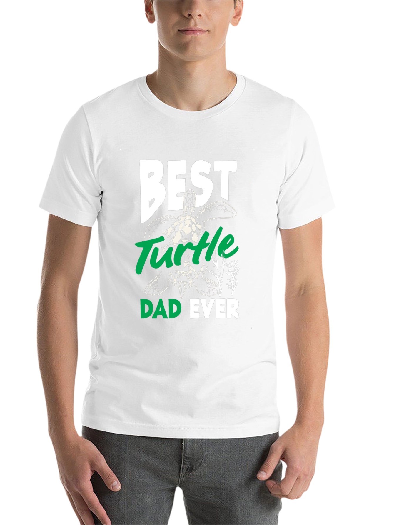 Black Best Turtle Dad Ever Graphic Tee view 14