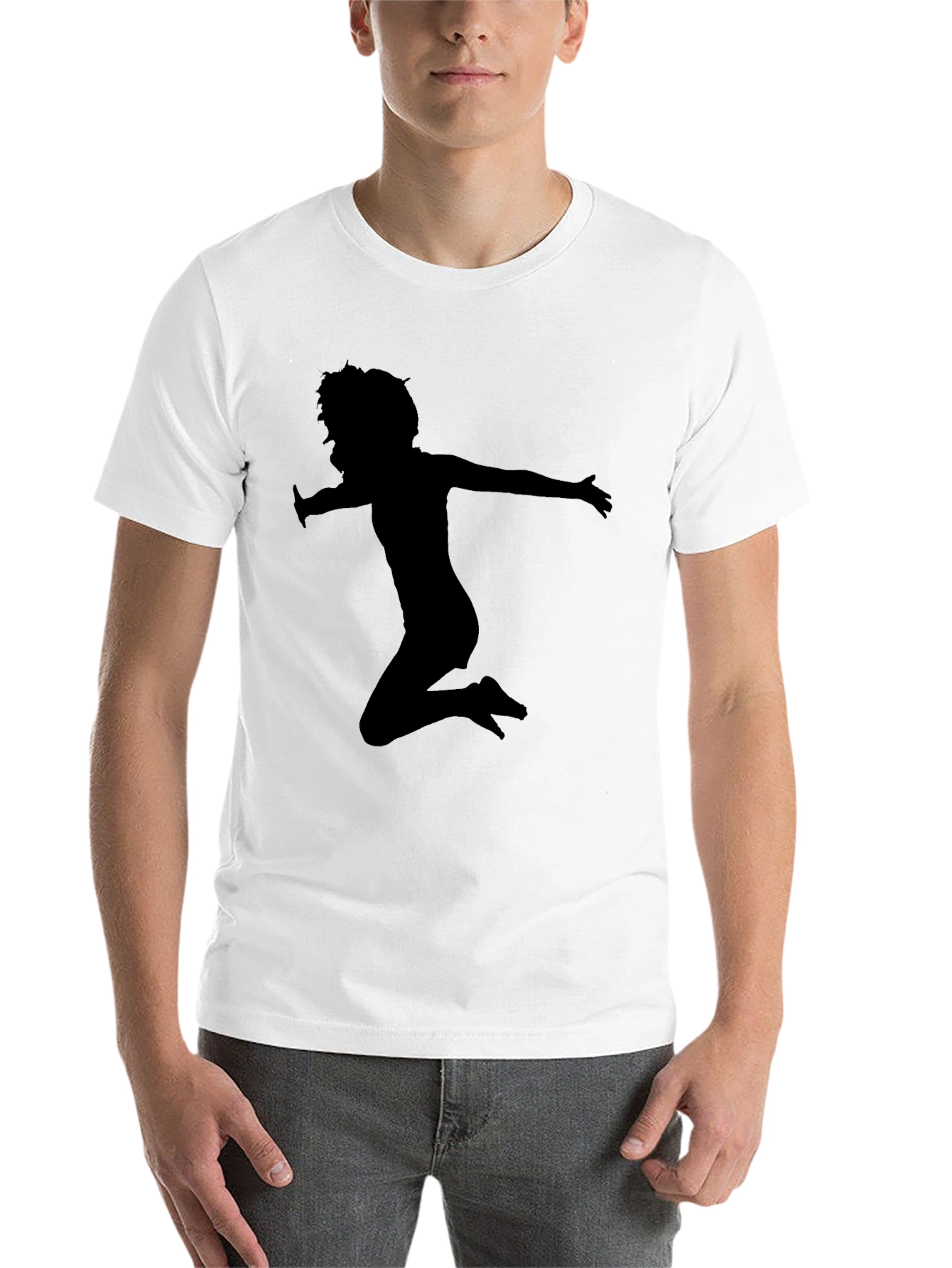 Black Silhouette Jump Black T-Shirt view 14