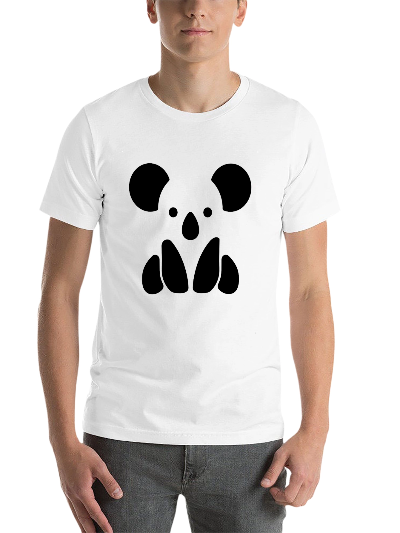 Black Black Graphic Tee - Koala Bear Silhouette view 14