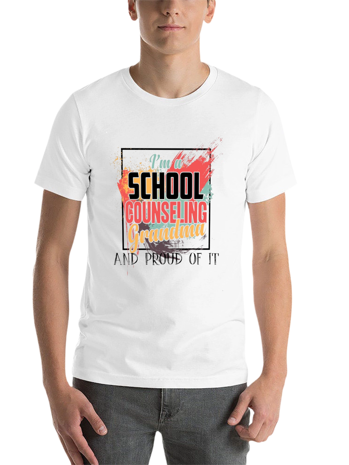 Black School Counseling Grandma Graphic Tee view 14
