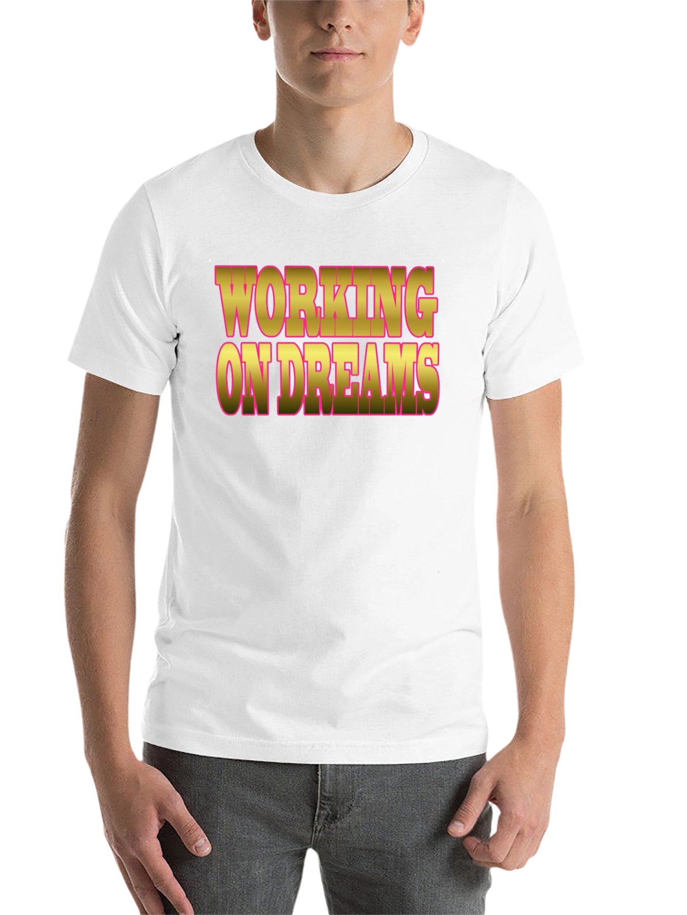 Black Working On Dreams Graphic Tee view 14