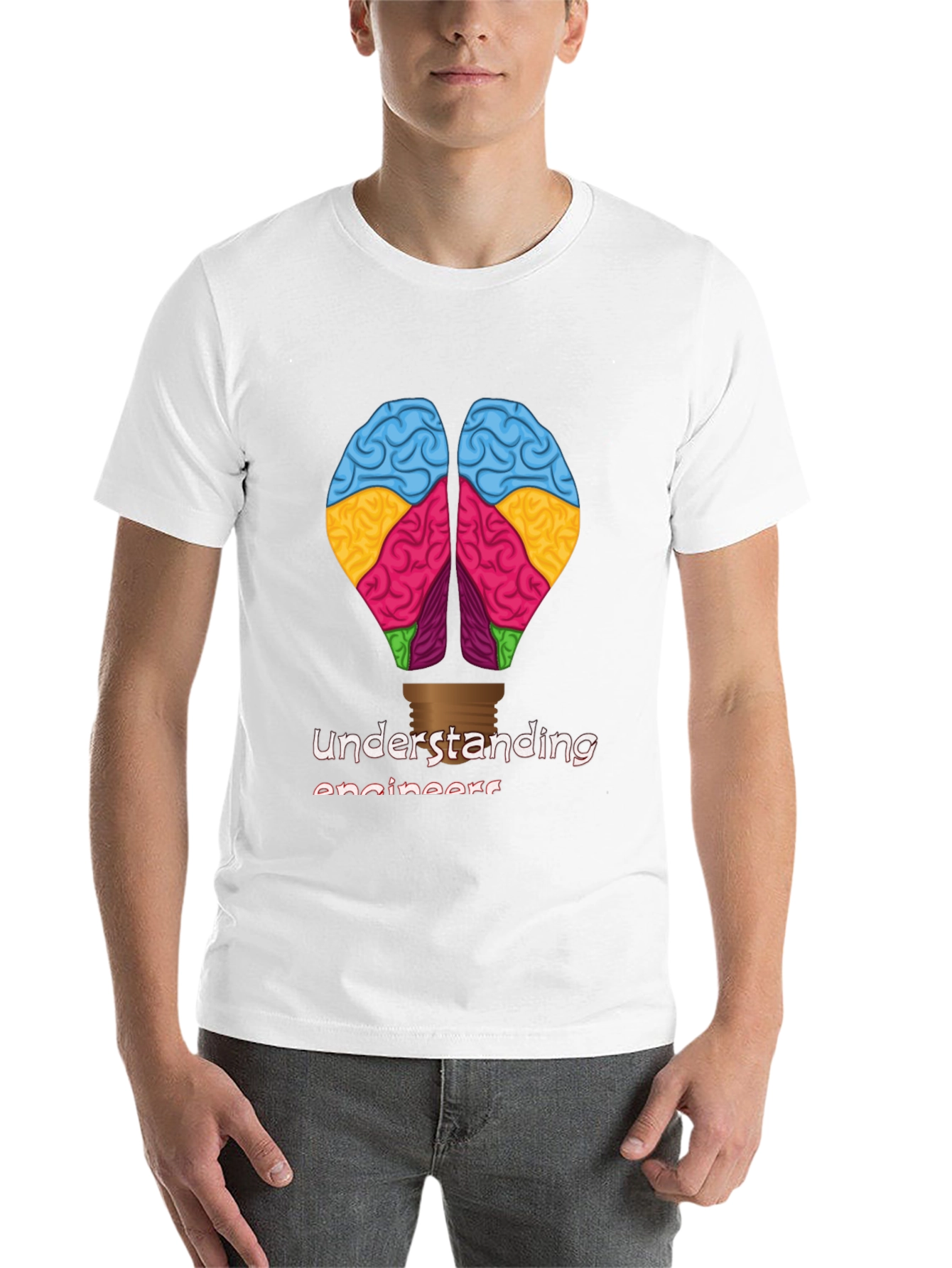 Black Understanding Engineers Brain T-Shirt view 14
