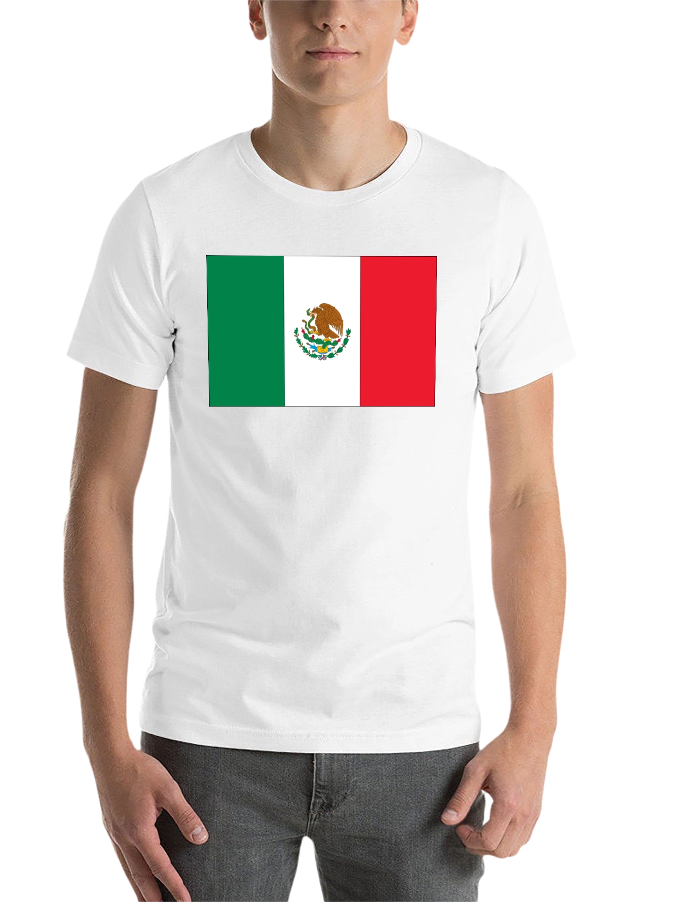 Black Mexico Flag T-Shirt - Black view 14
