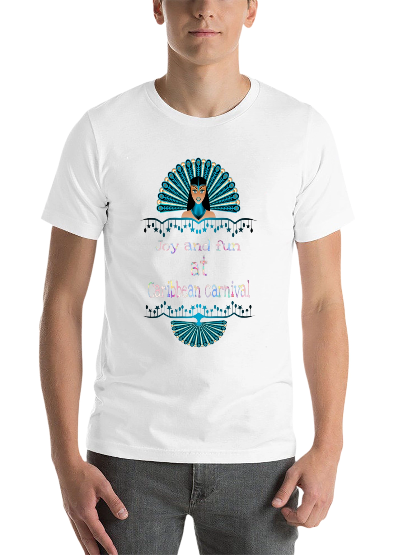 Black Caribbean Carnival Graphic Tee view 14