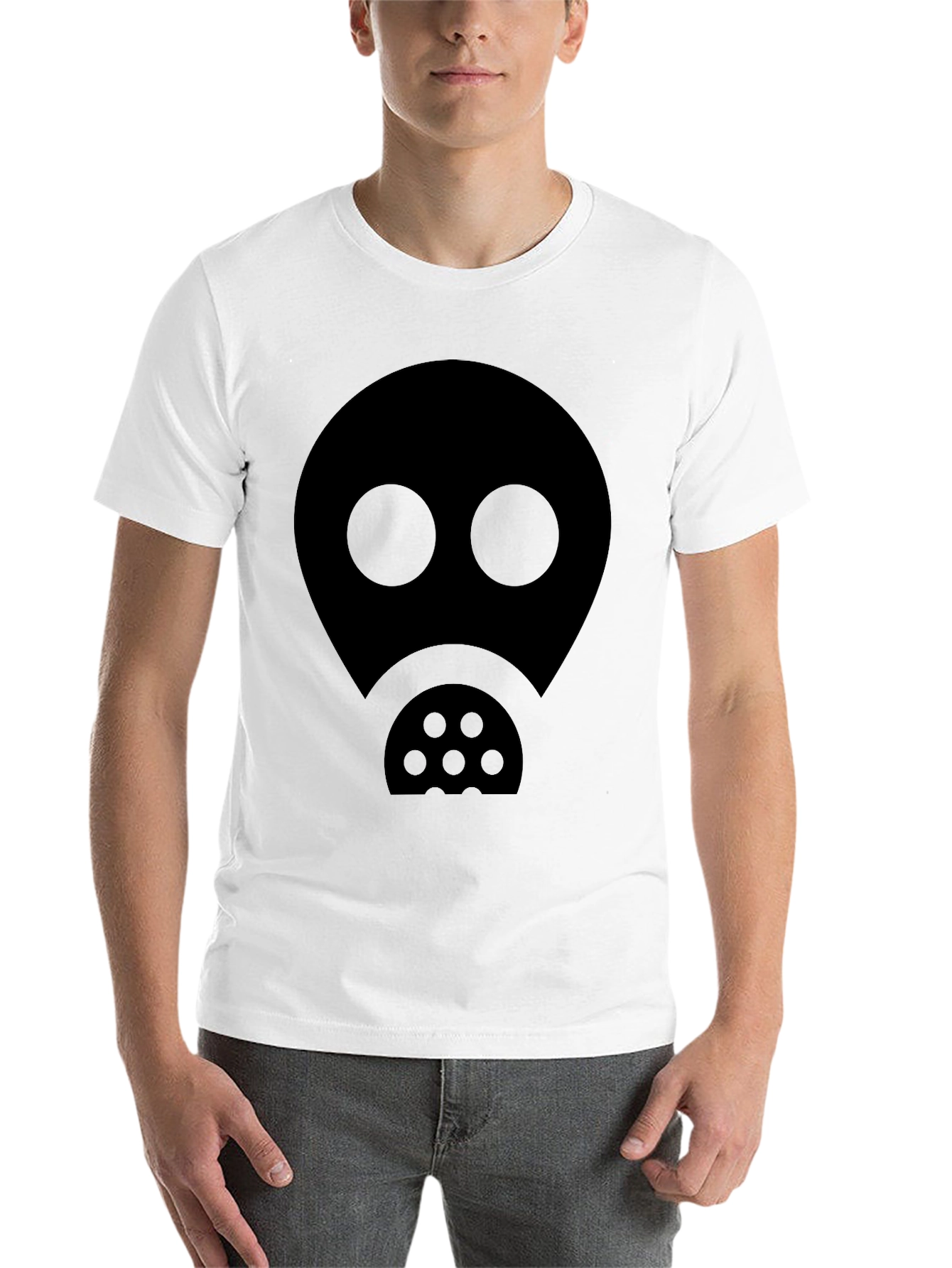 Black Abstract Graphic T-Shirt - Men's Black Tee view 14