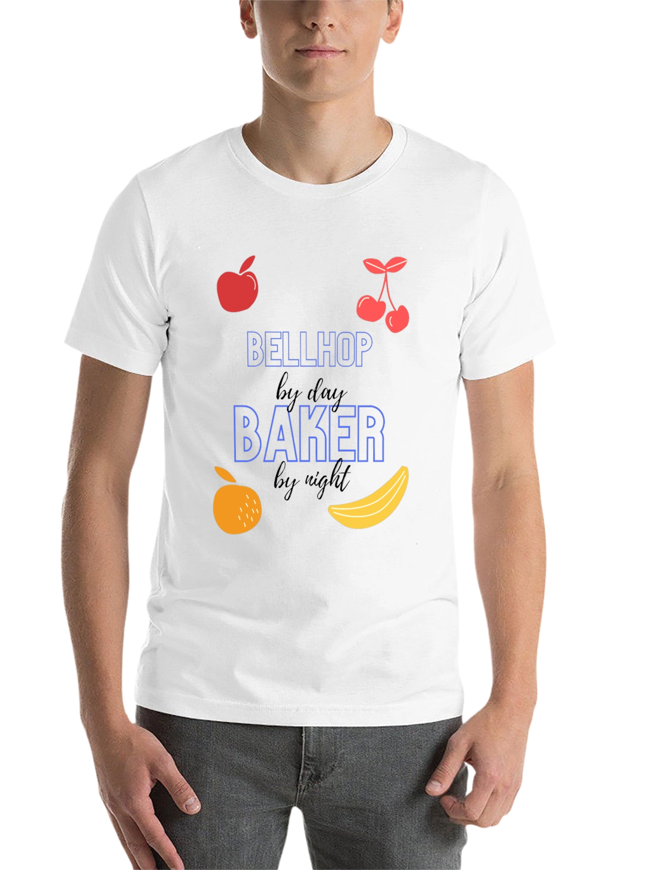 Black Bellhop By Day Baker By Night T-Shirt view 14