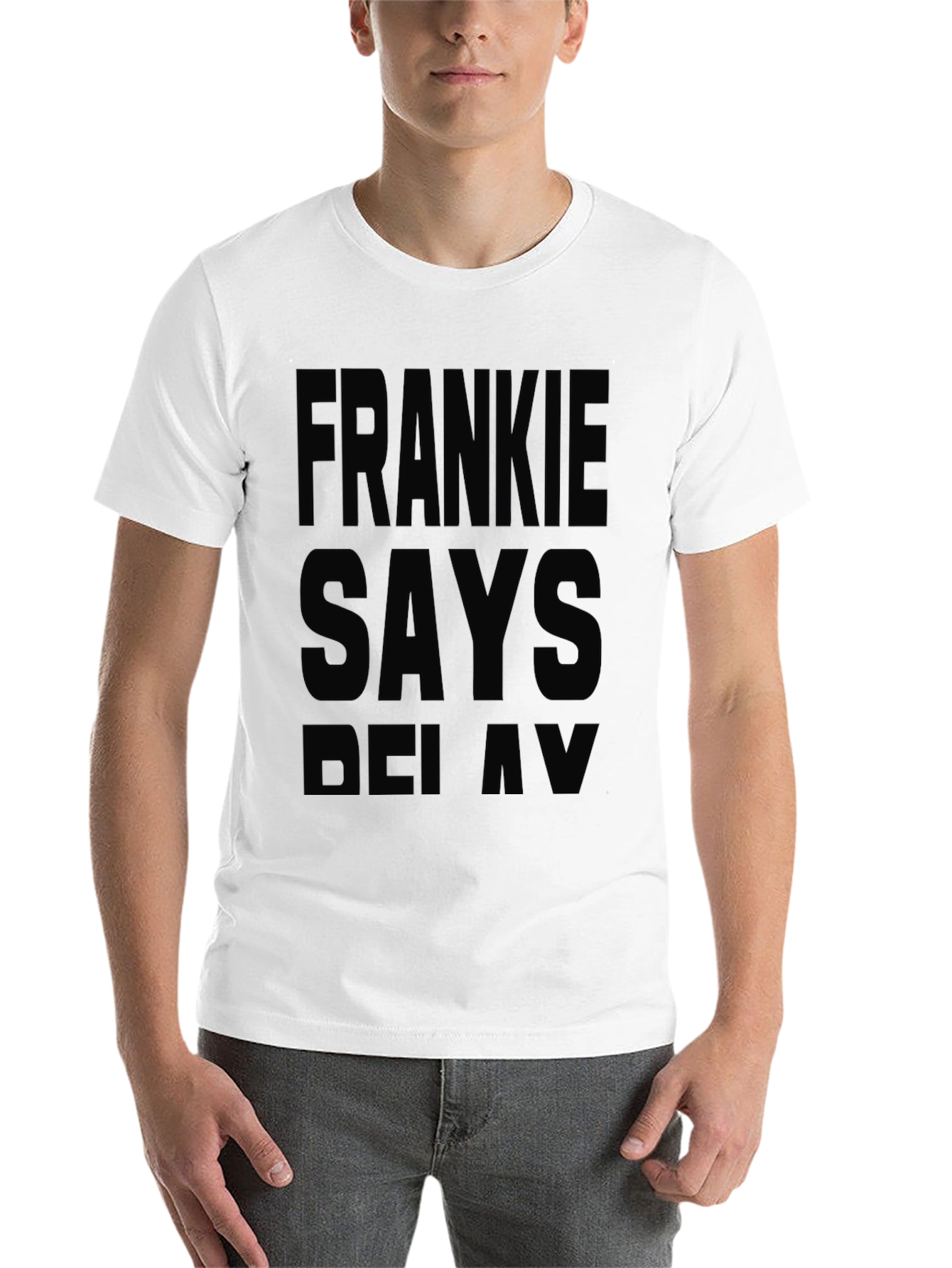 Black Frankie Says Relax Black T-Shirt view 14